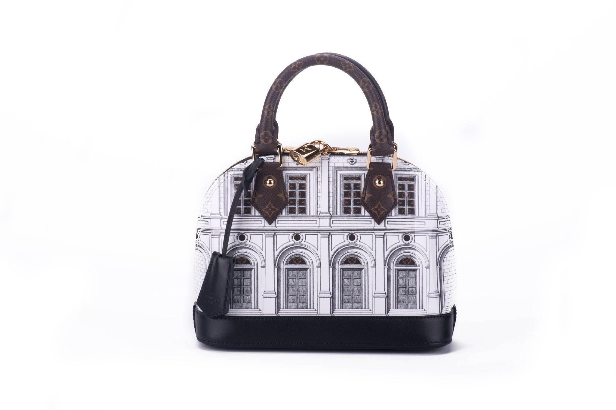 New Louis Vuitton Alma Fornasetti Limited Edition Bag With Box