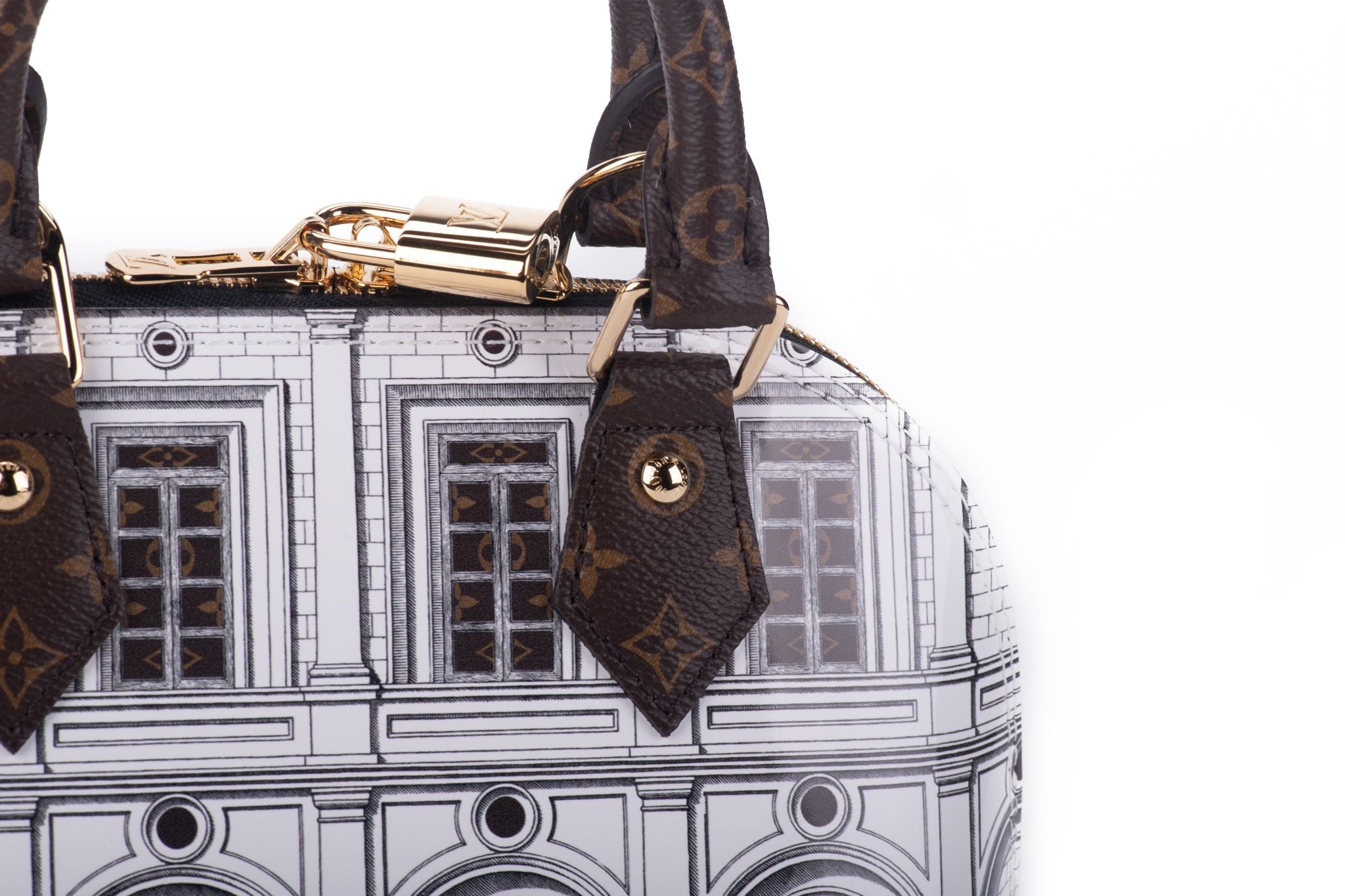 New Louis Vuitton Alma Fornasetti Limited Edition Bag with Box at