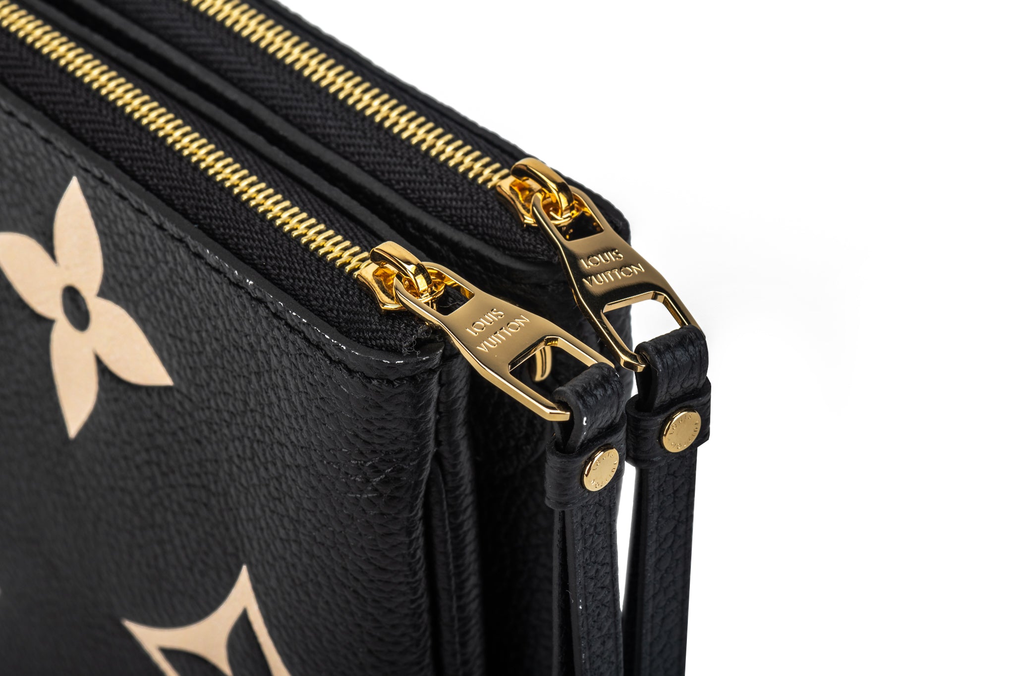 Vuitton Black Embossed Double Crossbody - Vintage Lux