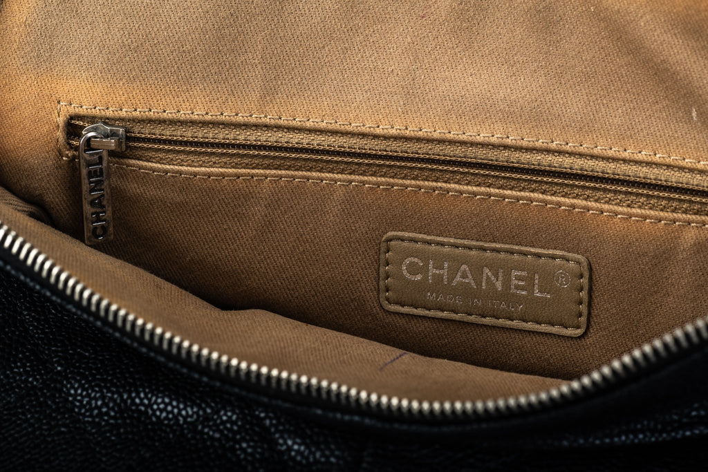 Chanel Black Caviar 3 Compartments Bag