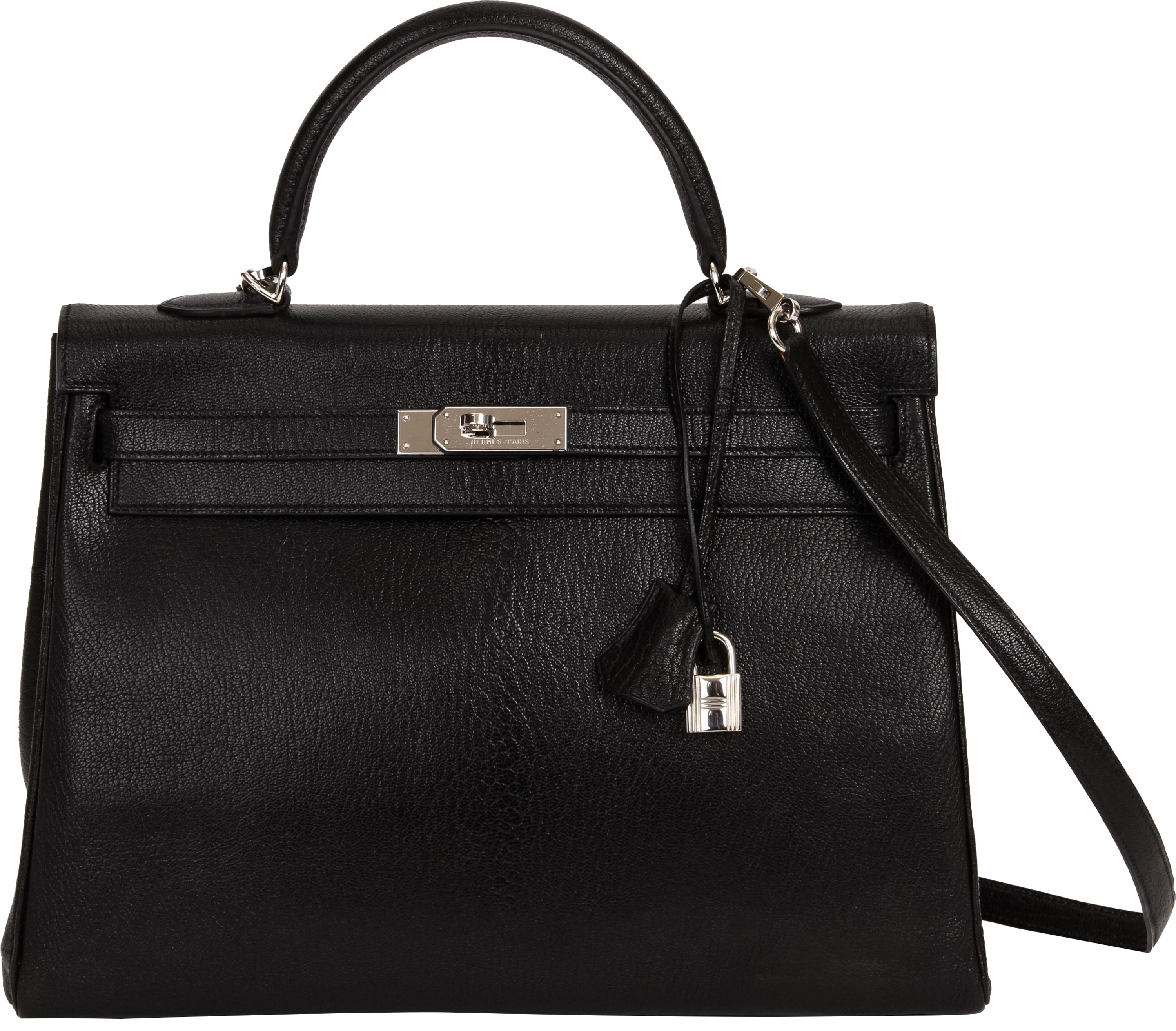Hermes Chevre Mysore Leather Kelly 20 Mini Bag Etoupe