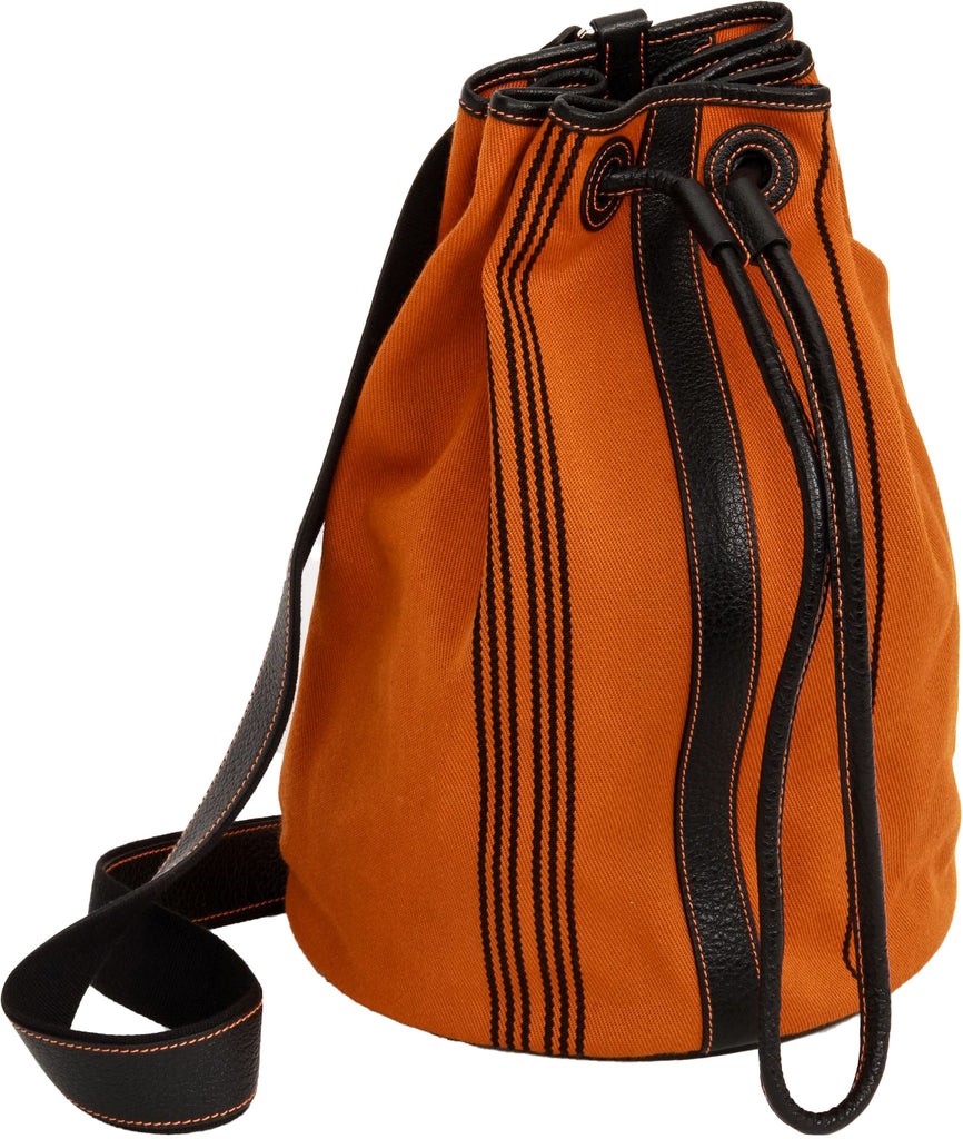 Hermes Unisex Potiron Toile Shoulder Bag