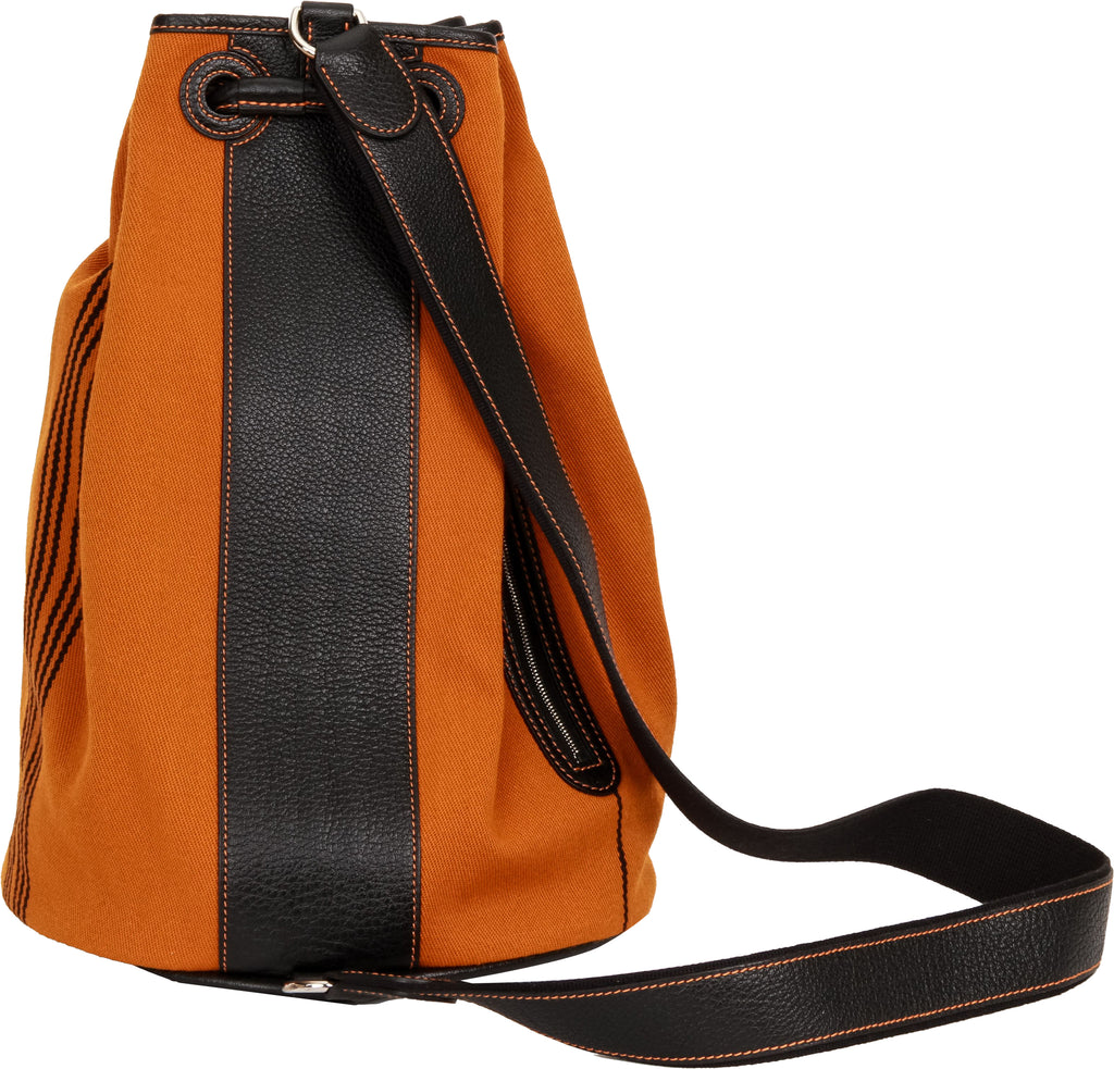 Hermes Unisex Potiron Toile Shoulder Bag