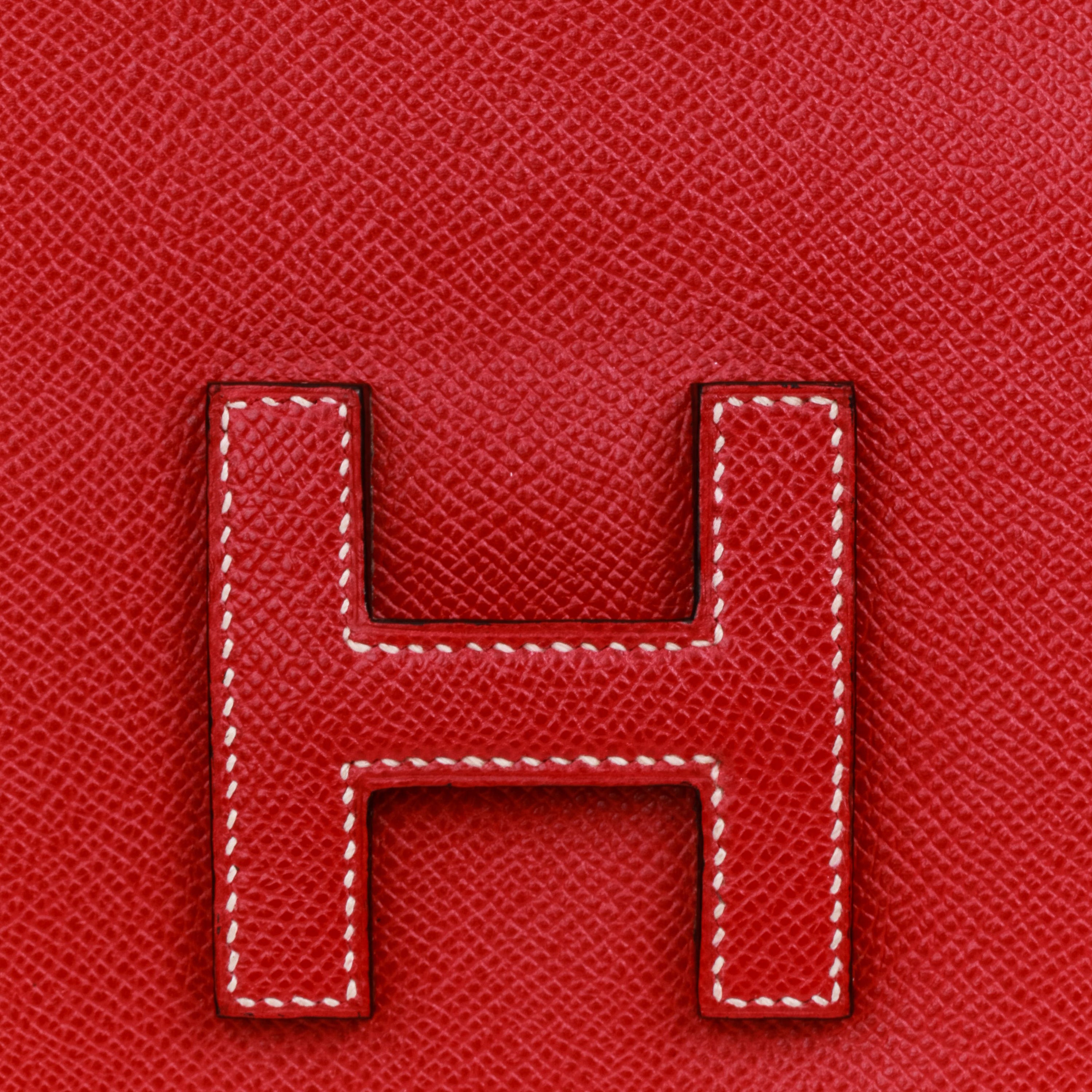 Hermès Vintage Large Jige Clutch Toile For Sale at 1stDibs