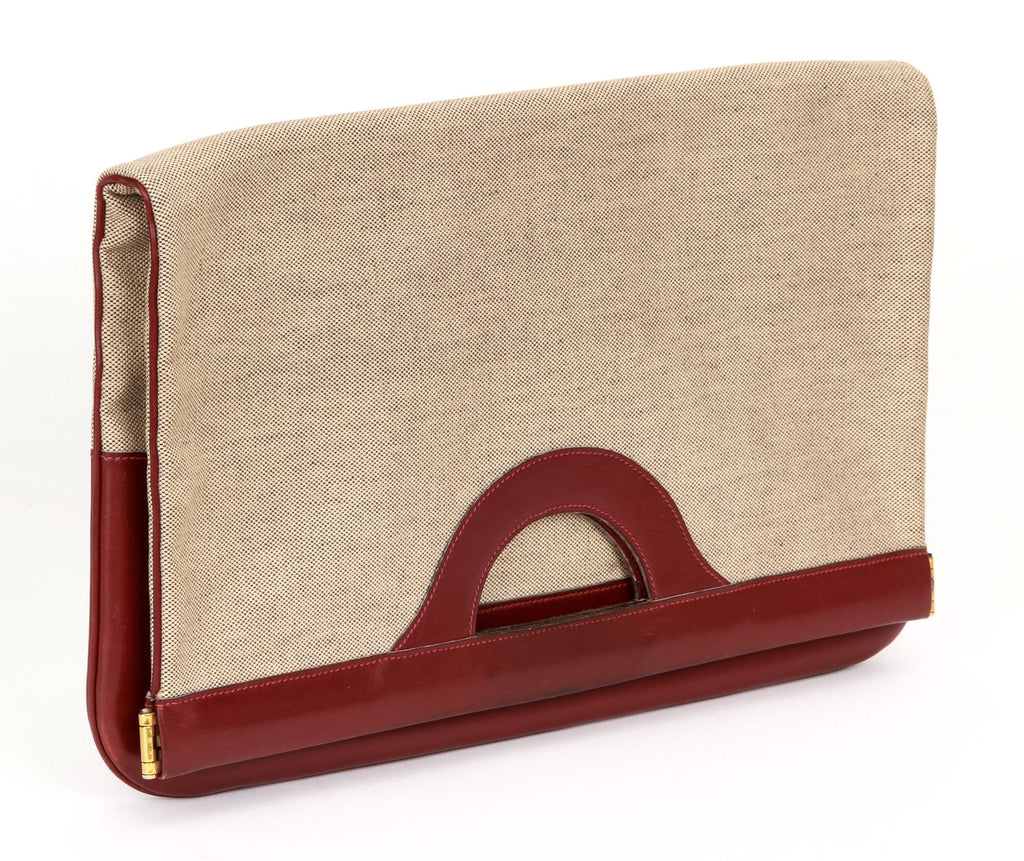 Hermes Oversize Foldable Toile Clutch
