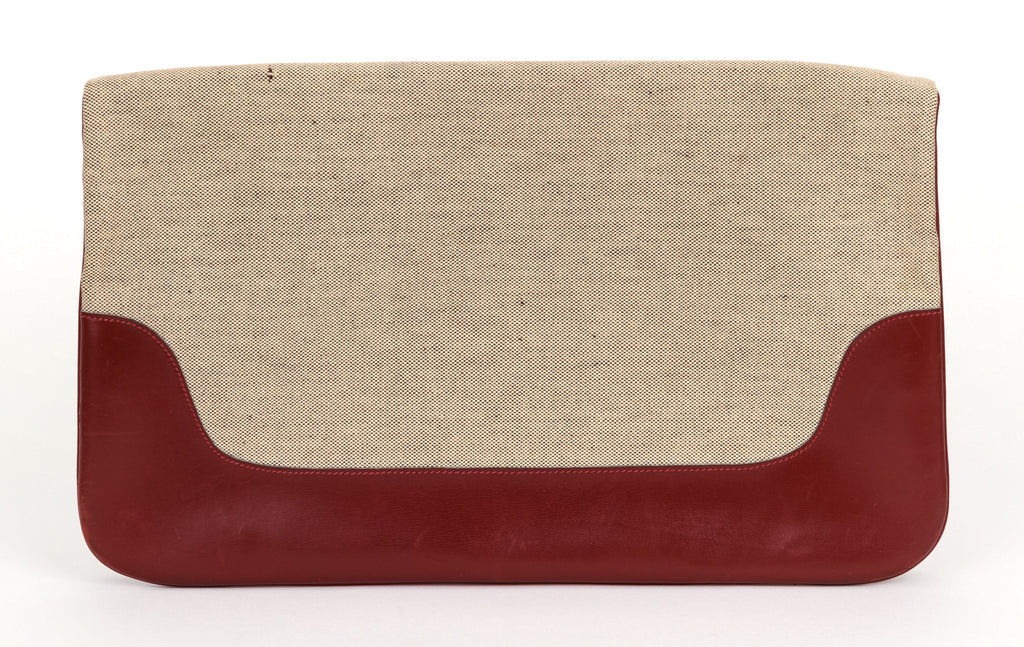 Hermes Oversize Foldable Toile Clutch