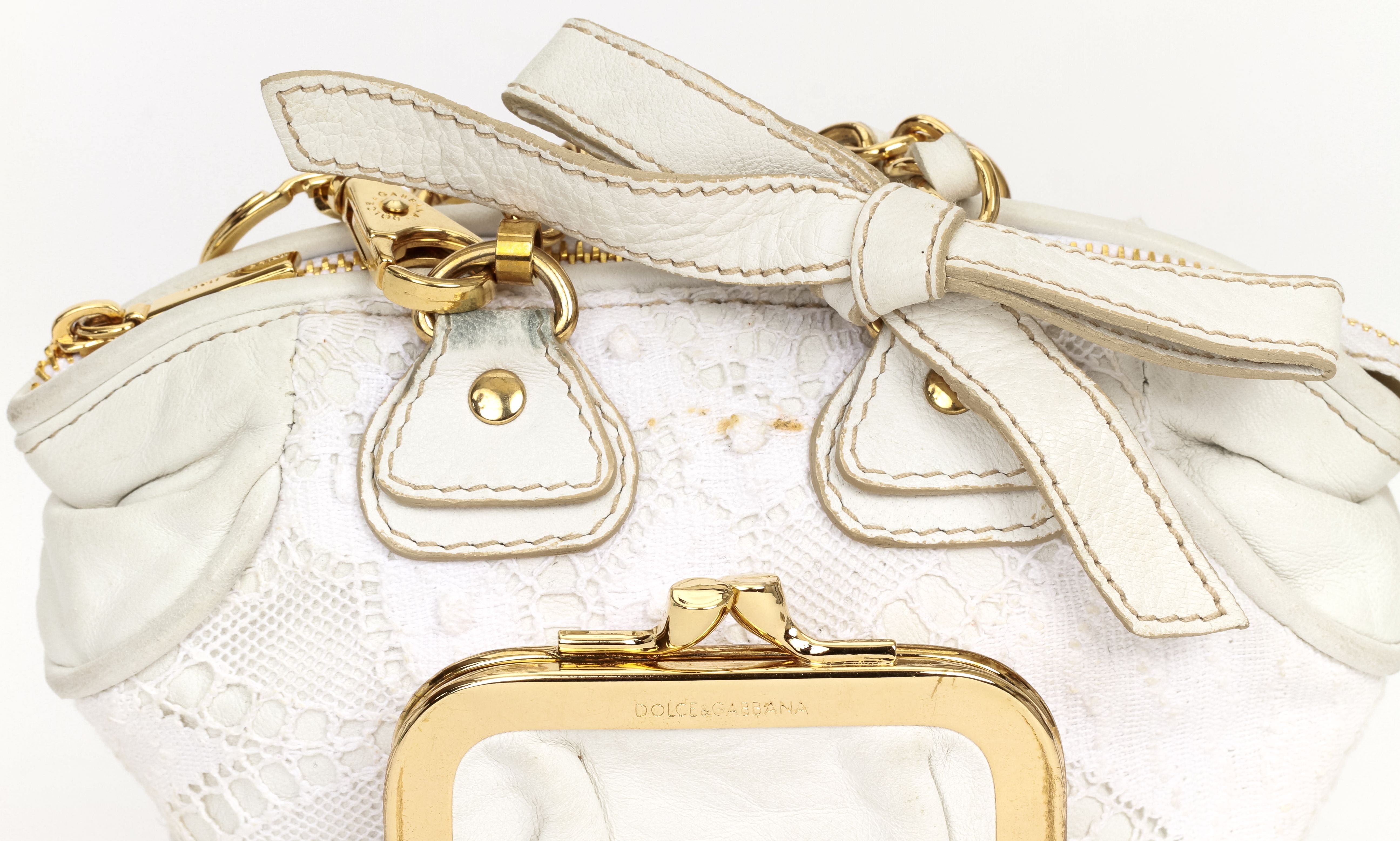 Dolce 20th Anniversary Mini White Bag Vintage Lux