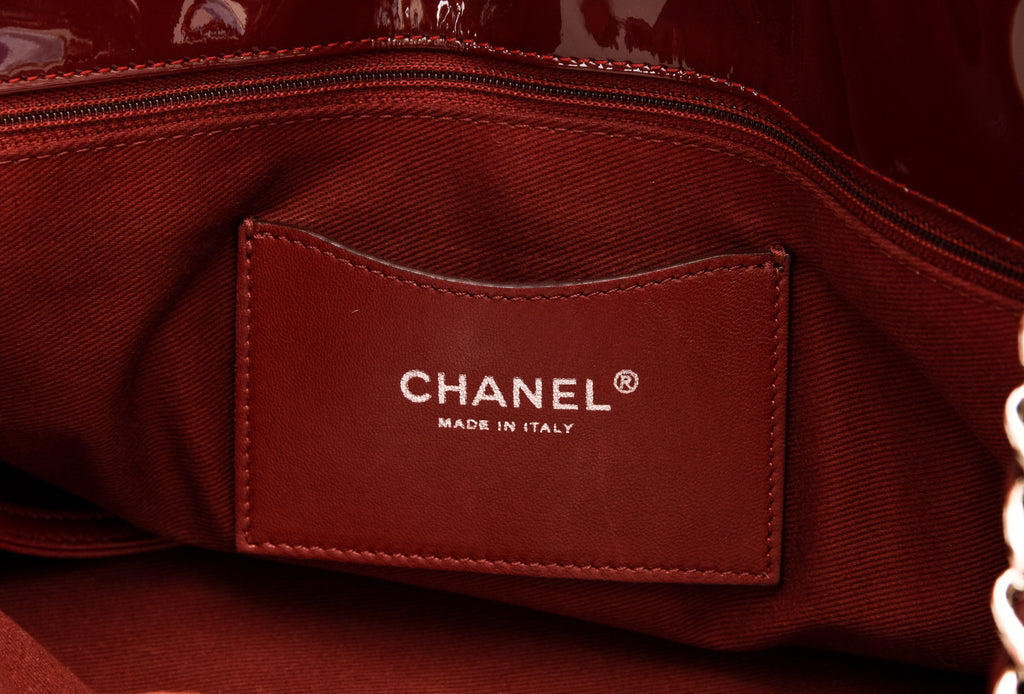 Chanel XXL Burgundy Patent Mademoiselle