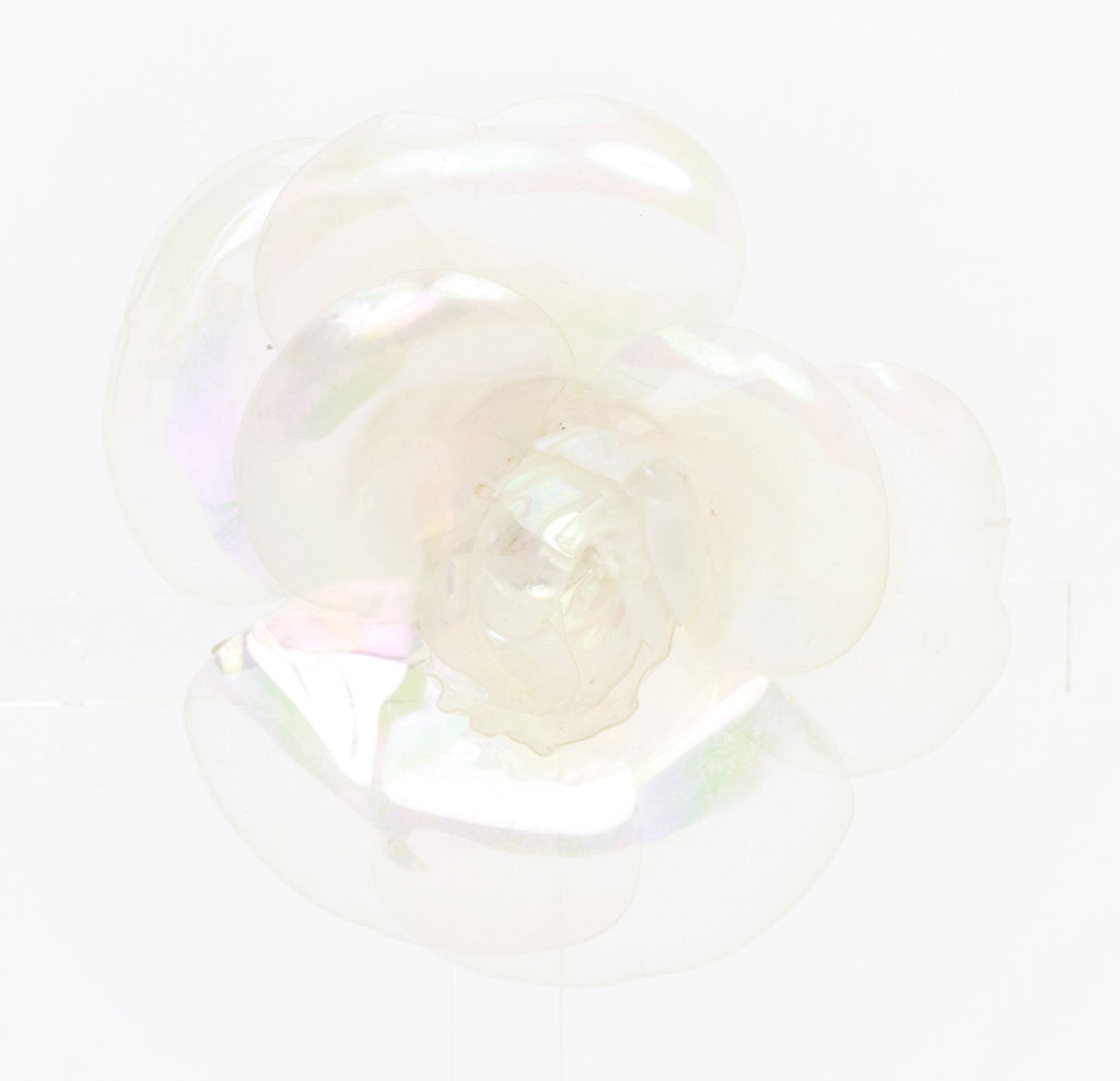 Chanel see through camellia brooch