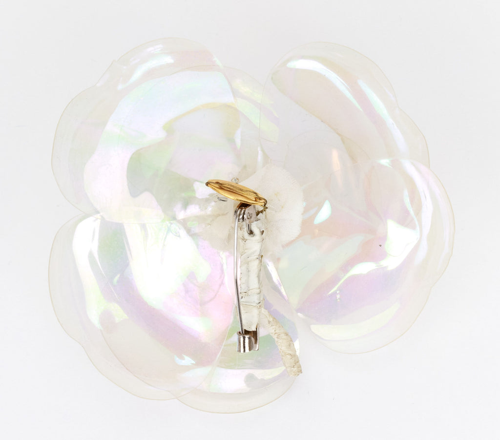 Chanel see through camellia brooch