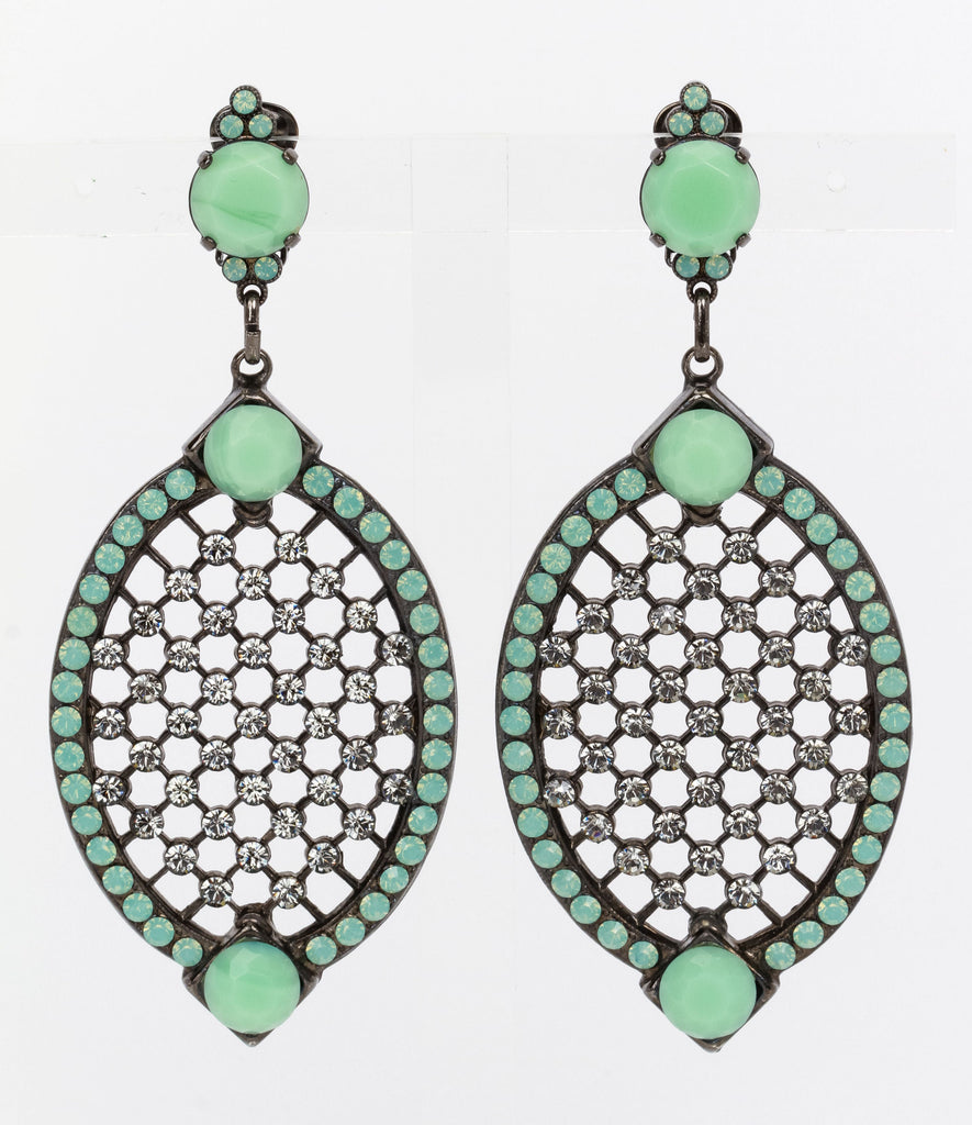 Giorgio Armani turquoise long earrings
