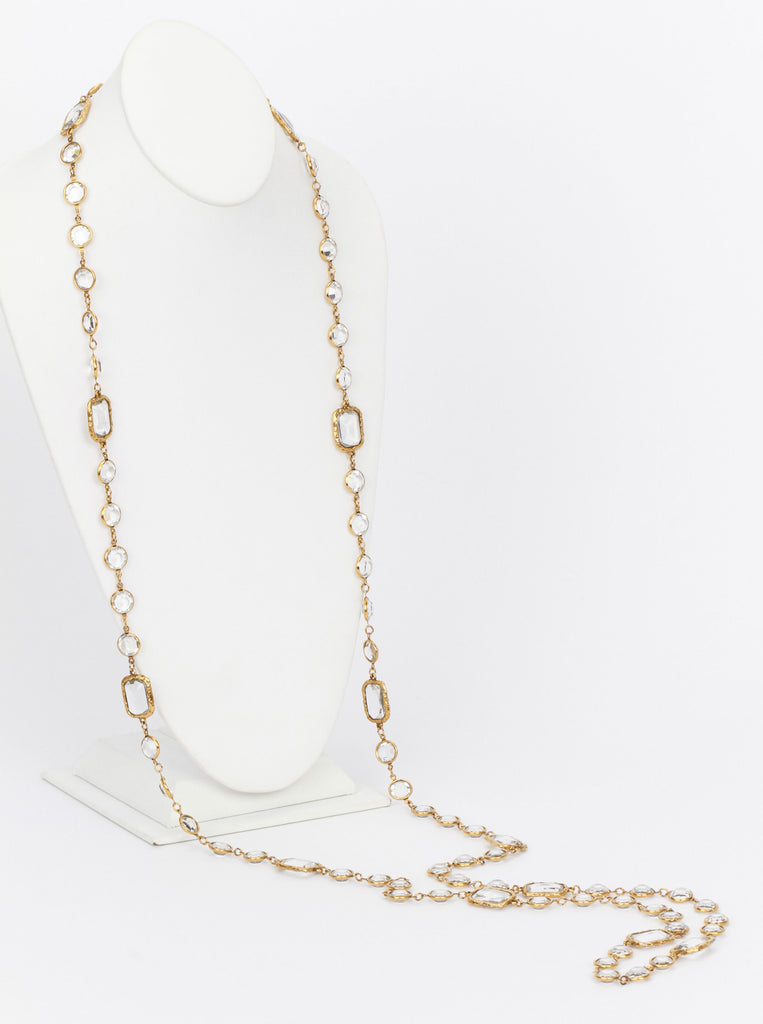 Chanel Clear Chicklets Sautoir Necklace