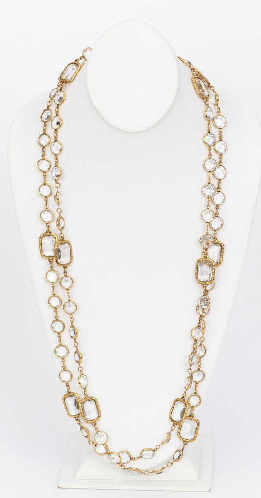 Chanel Clear Chicklets Sautoir Necklace
