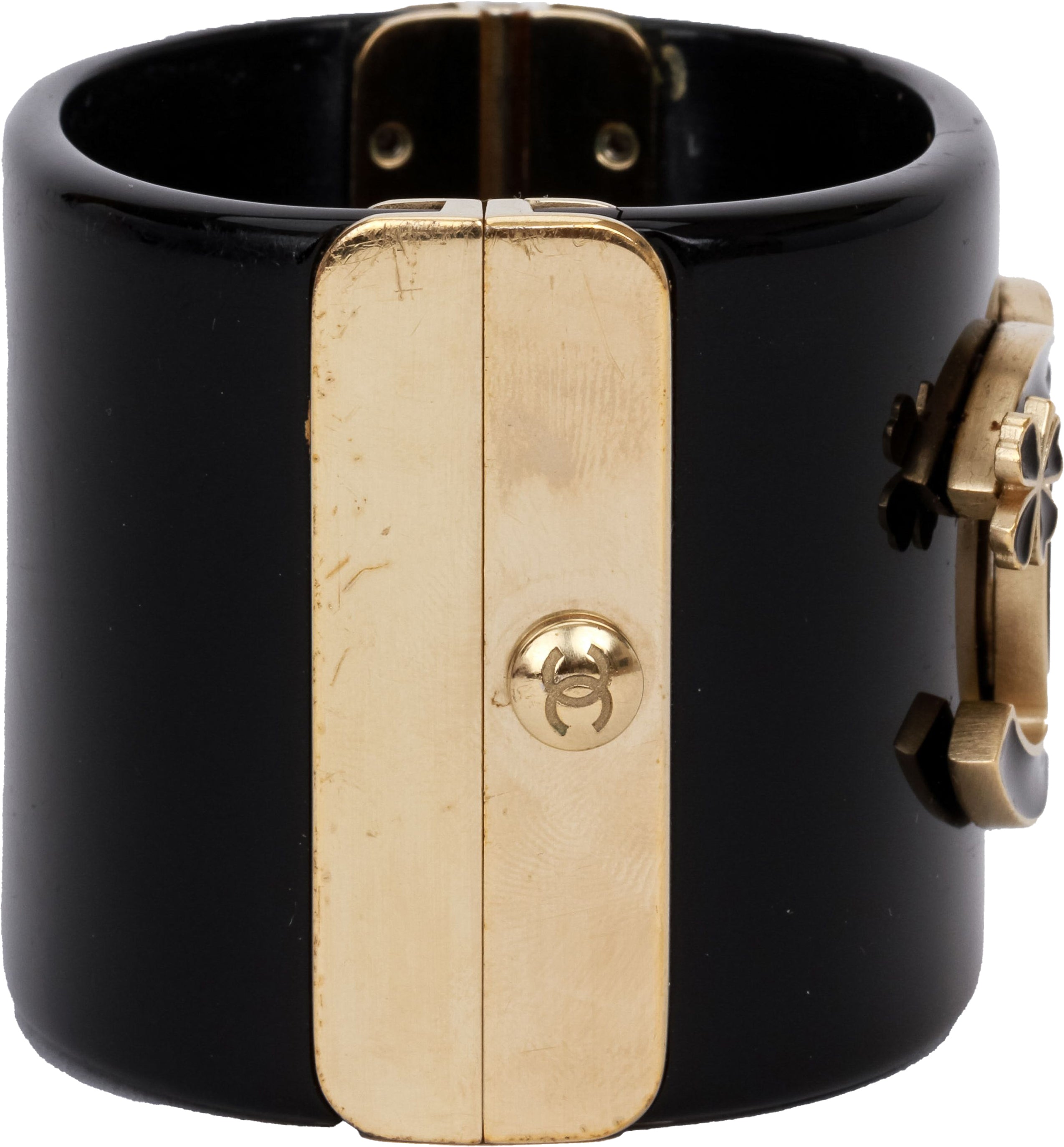 Vintage Chanel Bracelet Mother of Pearl CC Cuff 98P – EYECATCHERSLUXE