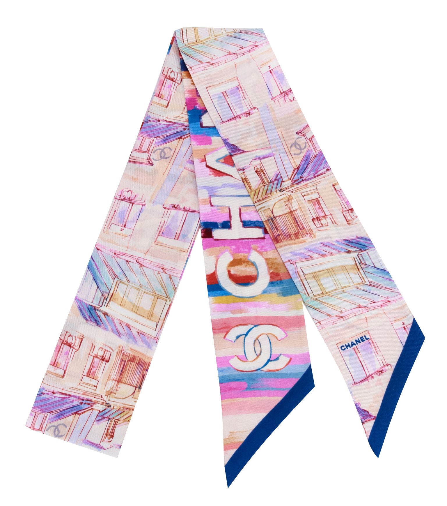 Silk Twill Chanel Bandeau Twilly Chanel 100 Silk Twilly Cc Mark