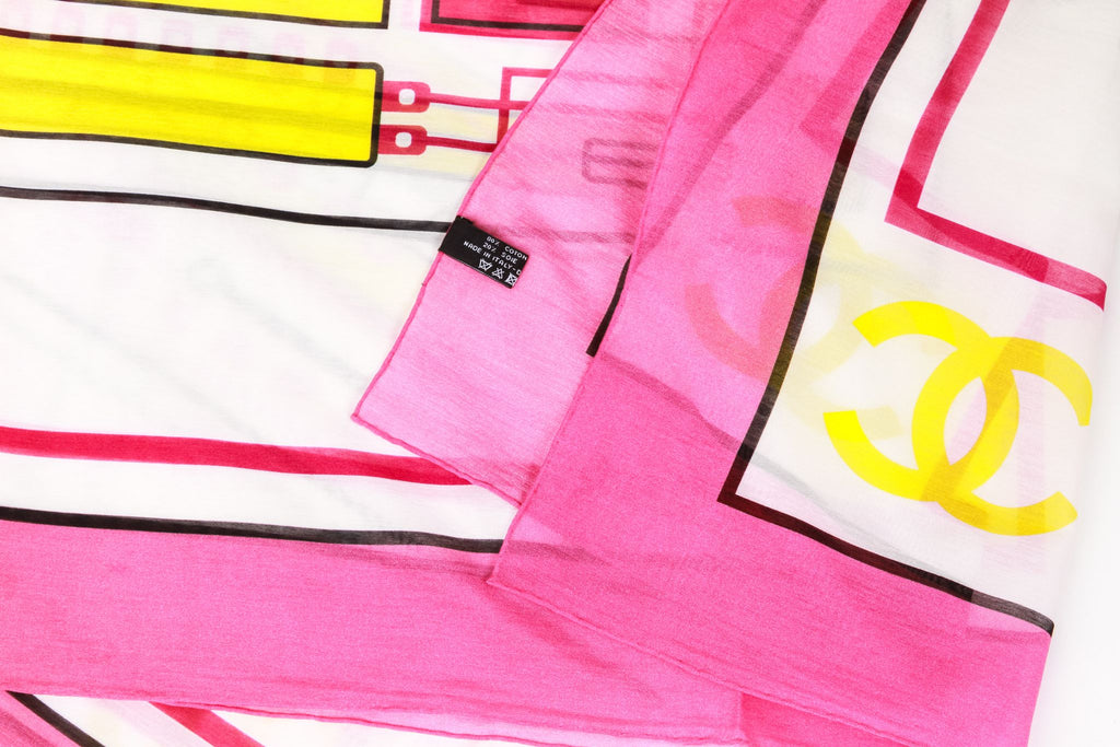Chanel new oversize sarong/shawl pink