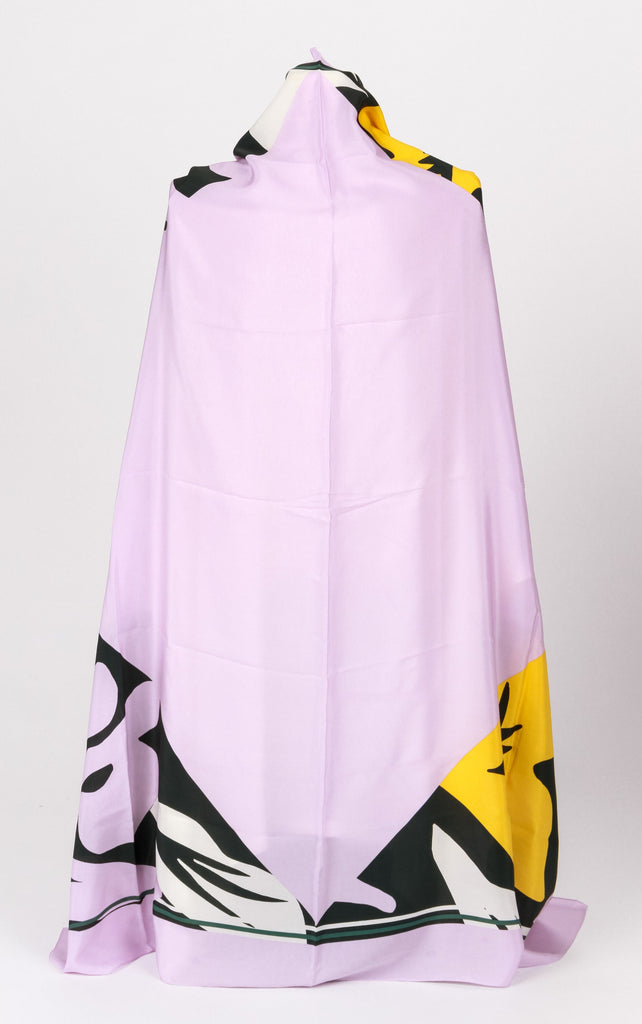 Dior new oversize shawl yellow lavender