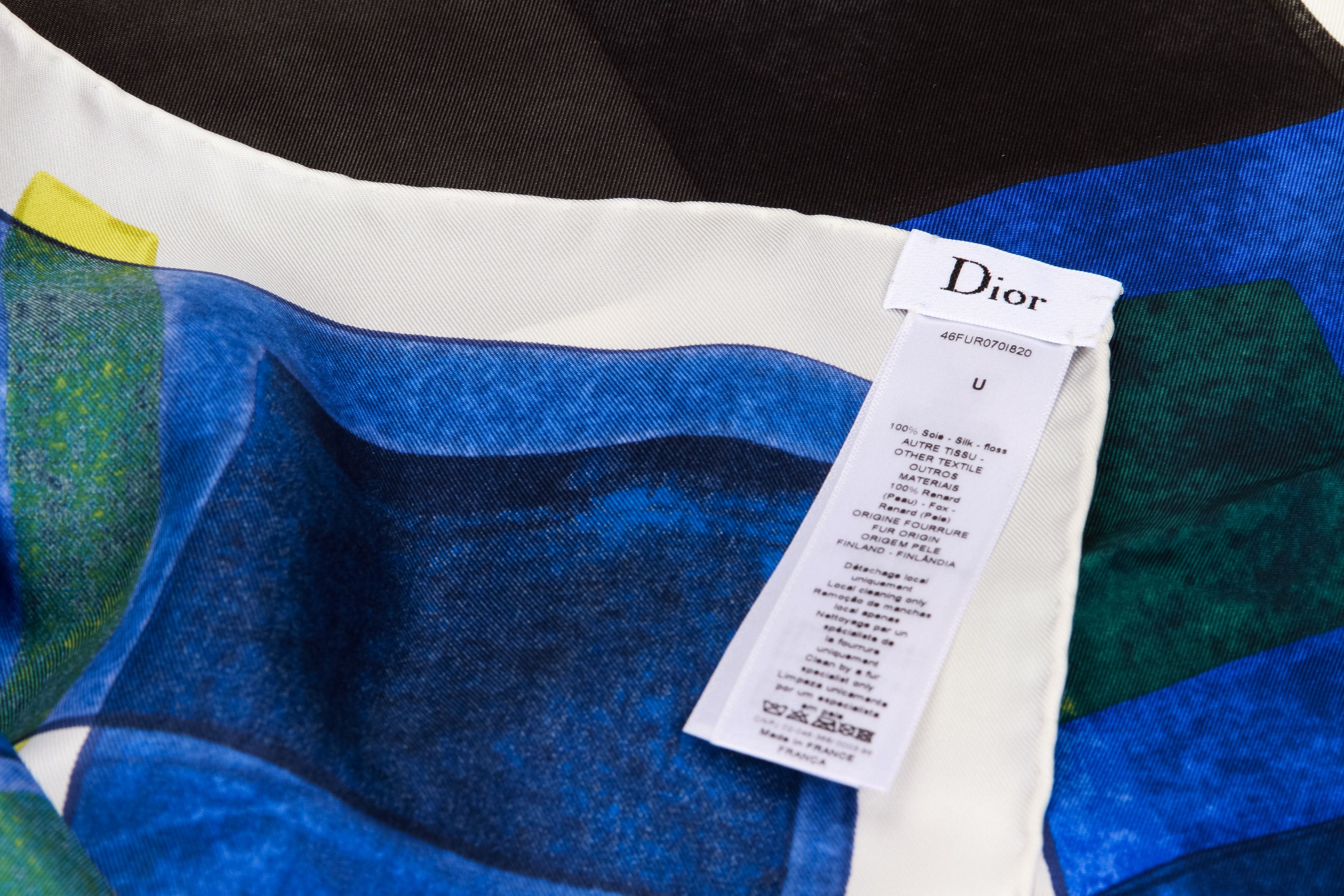 Dior Vintage Geometric Silk Scarf - Vintage Lux