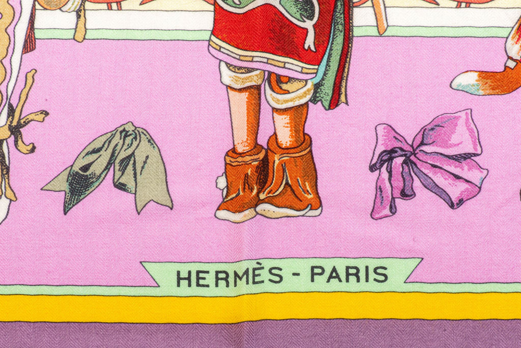 Hermes Pink Kachinas Cashmere Shawl