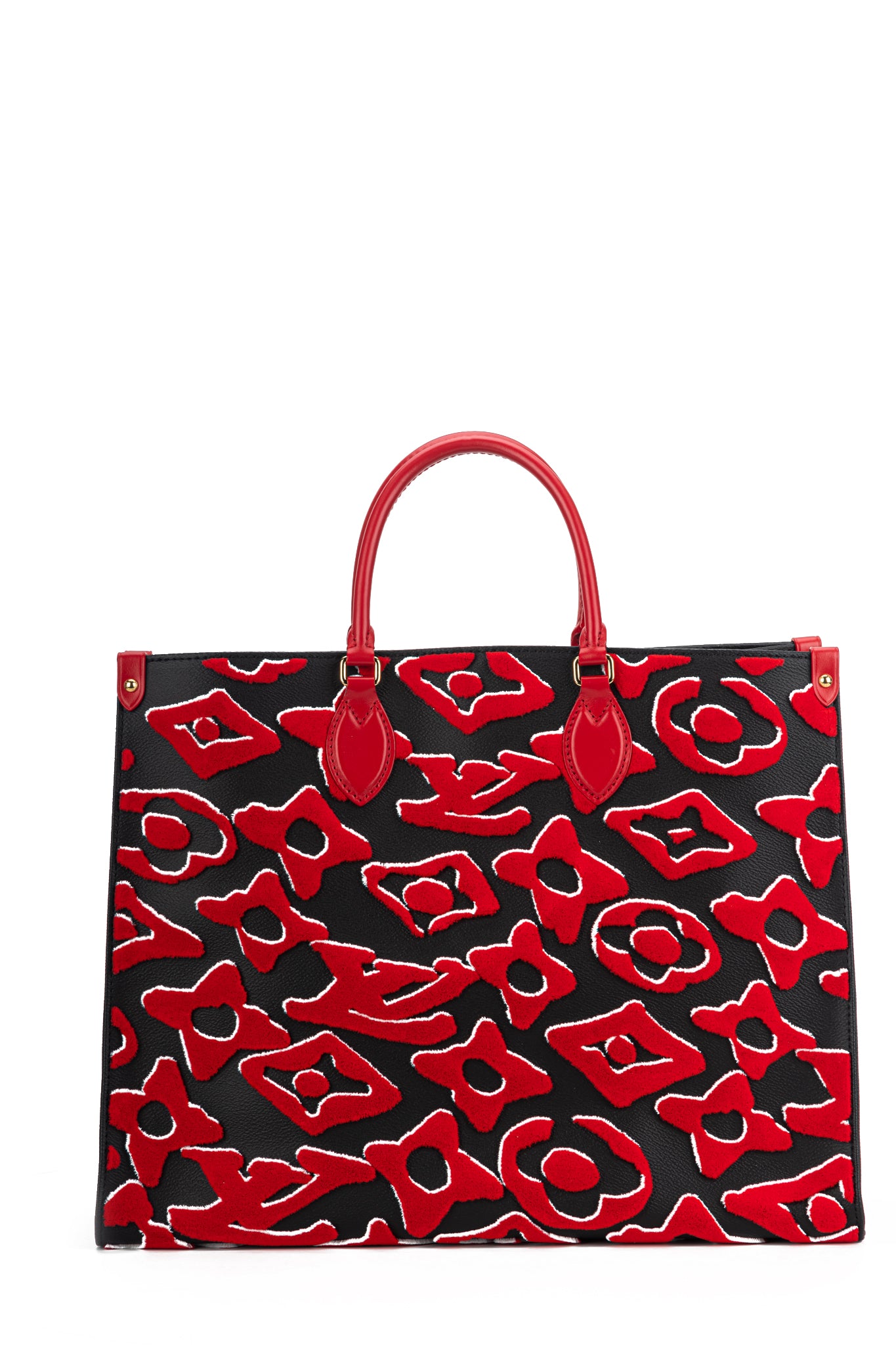 red and white louis vuitton bag