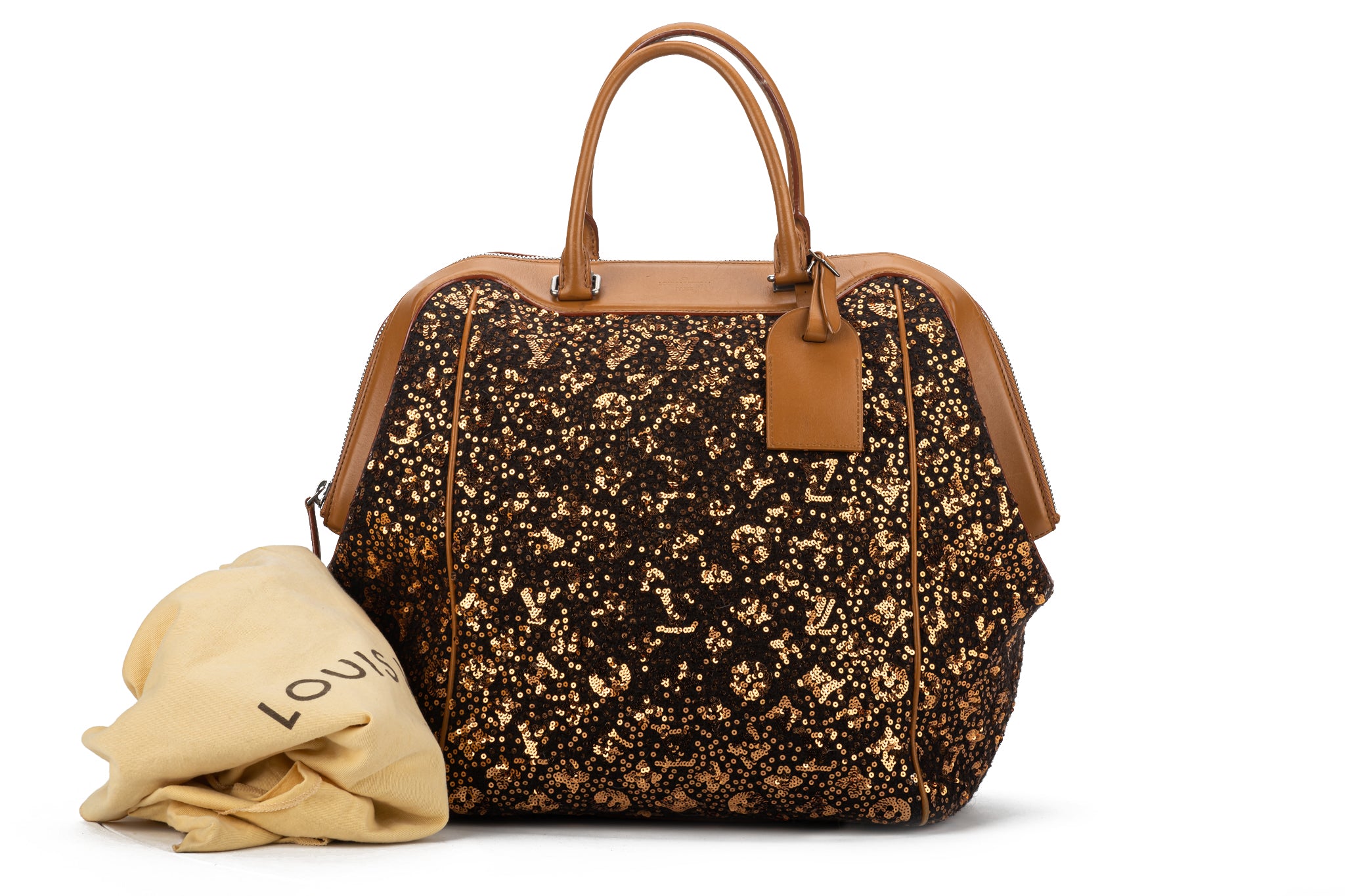 LV Louis Vuitton RARE Limited Edition Gold Monogram Sunshine Express hand  Bag