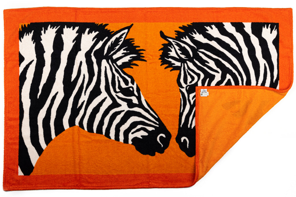 Hermès New Orange Zebras Beach Towel