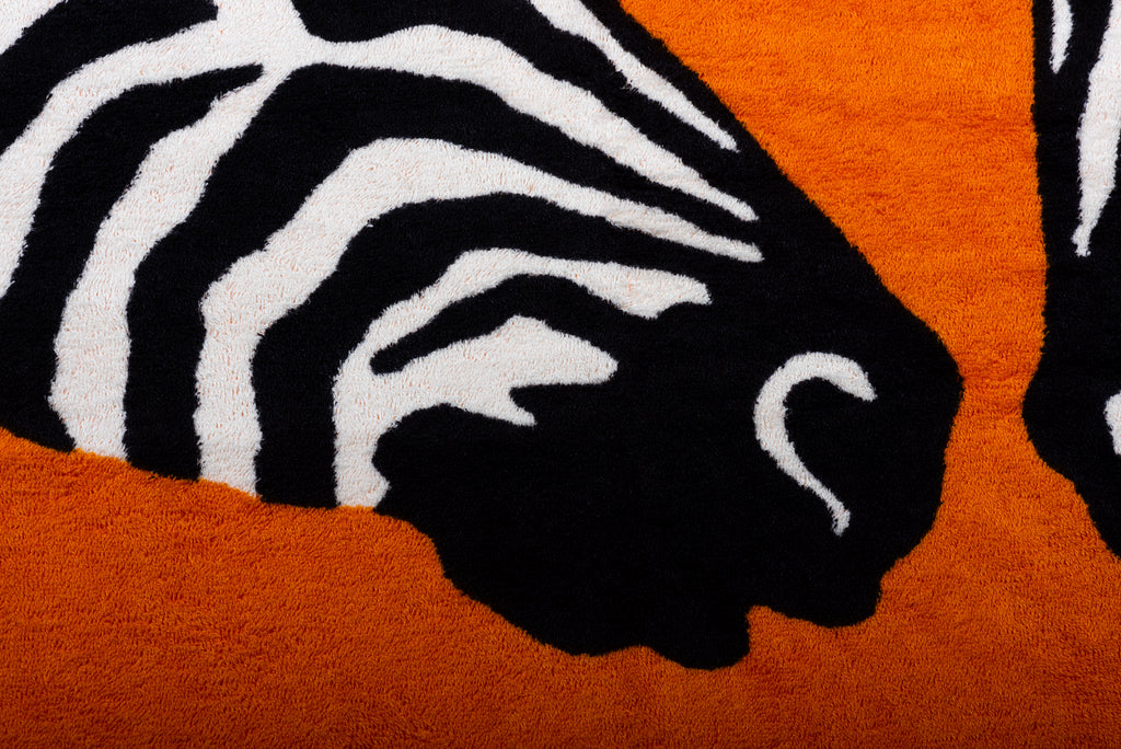 Hermès New Orange Zebras Beach Towel