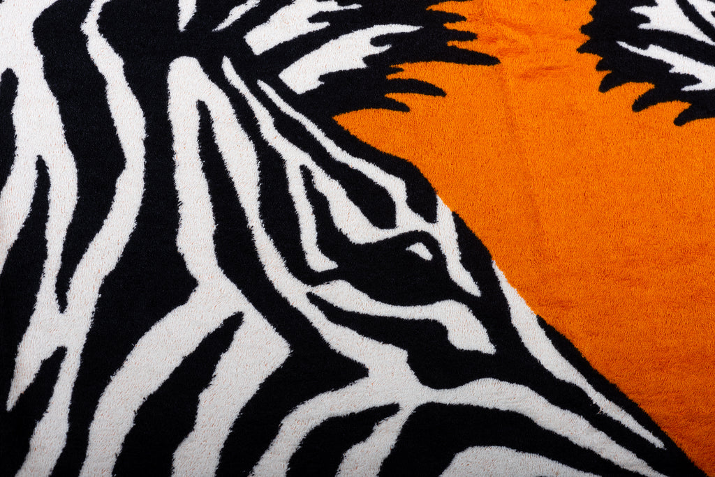 Hermès New Orange Zebras Beach Towel