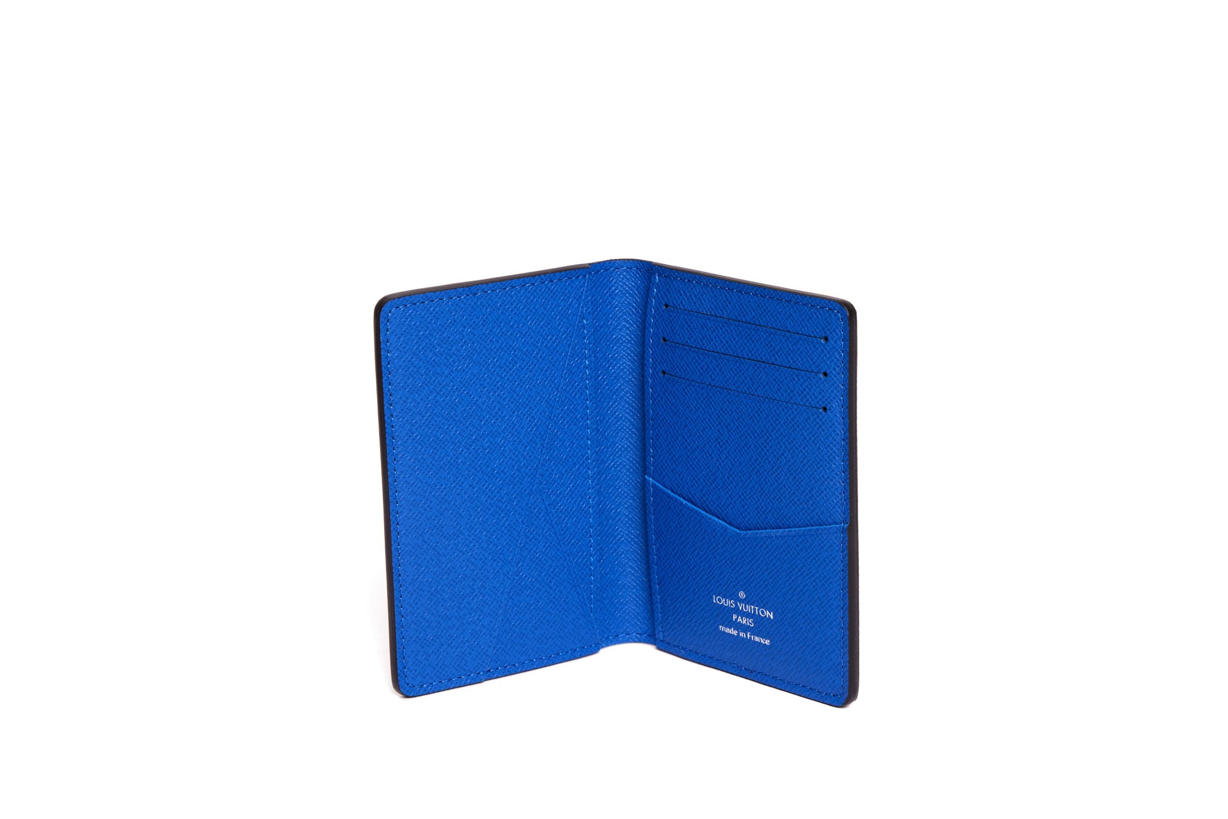 Louis Vuitton Pocket Organizer Monogram Blue in Coated Canvas - US