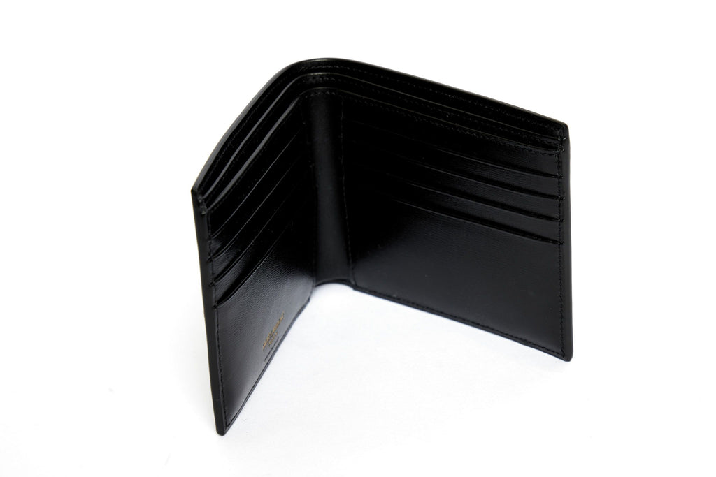 YSL NIB Black Leather Bifold Wallet