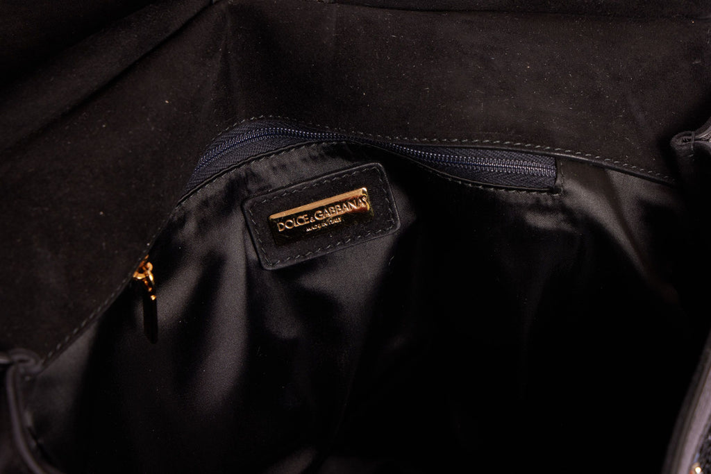 Dolce & Gabbana large Black Sequins Bag