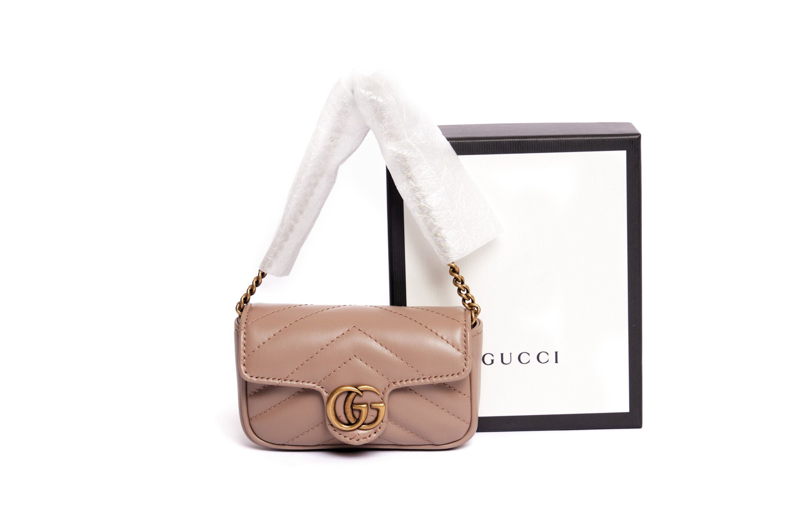Gucci Marmont Matelasse Super Mini Bag - Hardware Protector