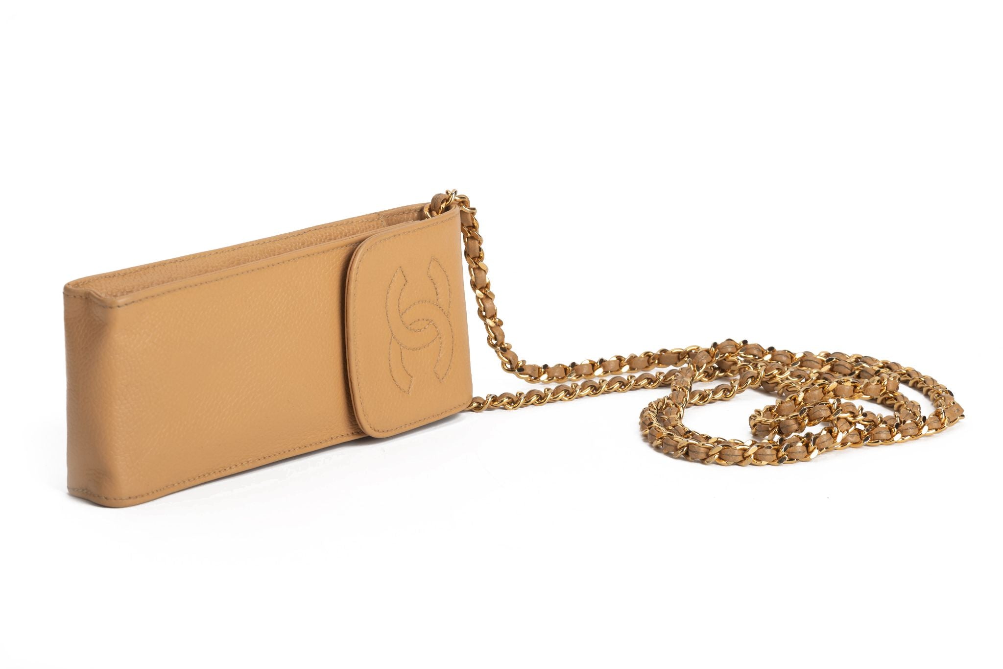 Chanel 90s Phone Necklace Beige
