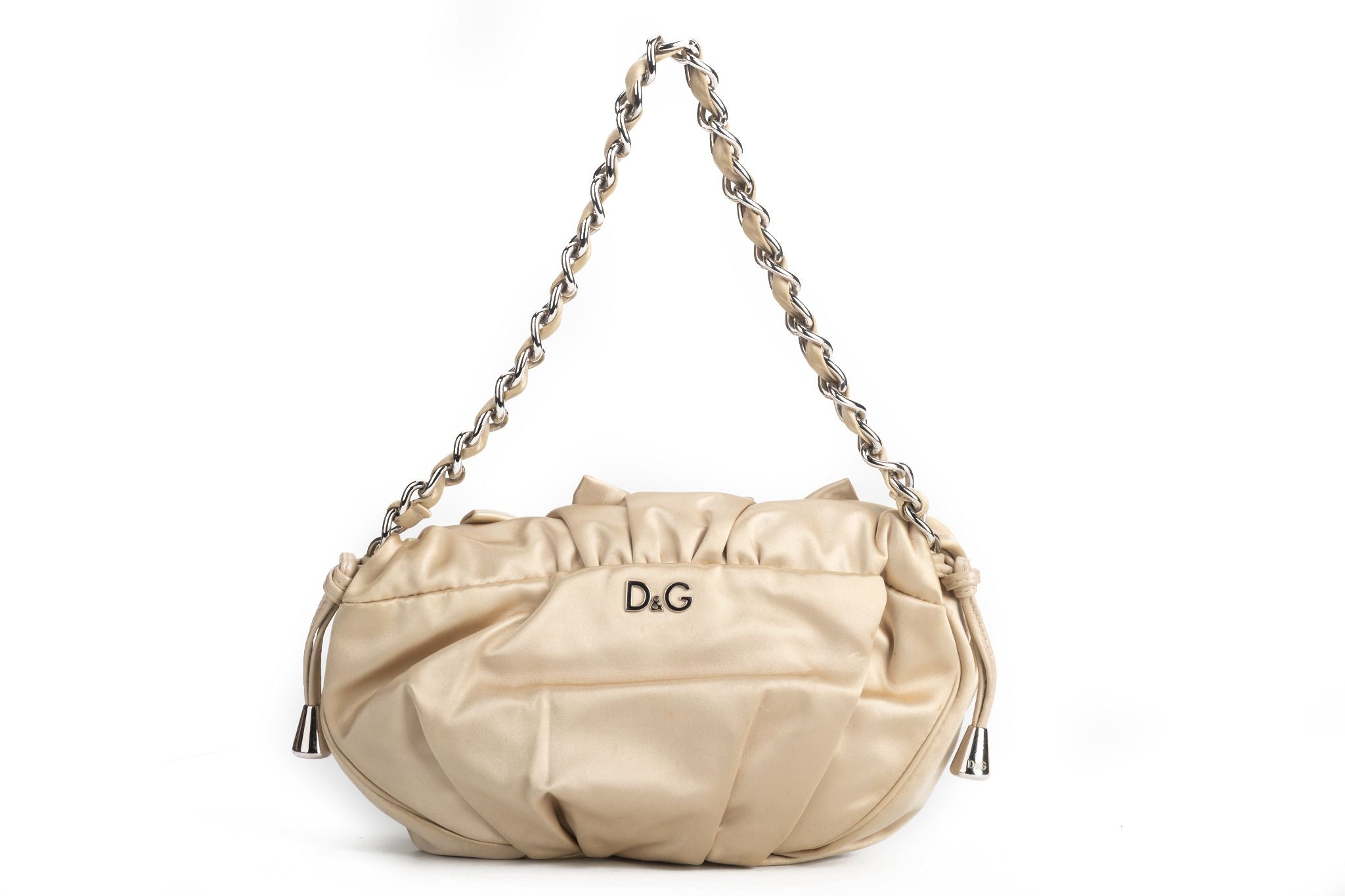 Dolce & Gabbana Bow Bag Cream/White - Vintage Lux