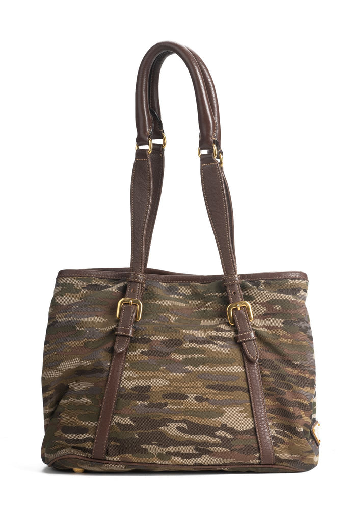Prada Camouflage Two-Way Tote