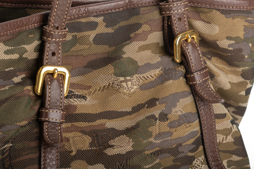 Prada Camouflage Two-Way Tote