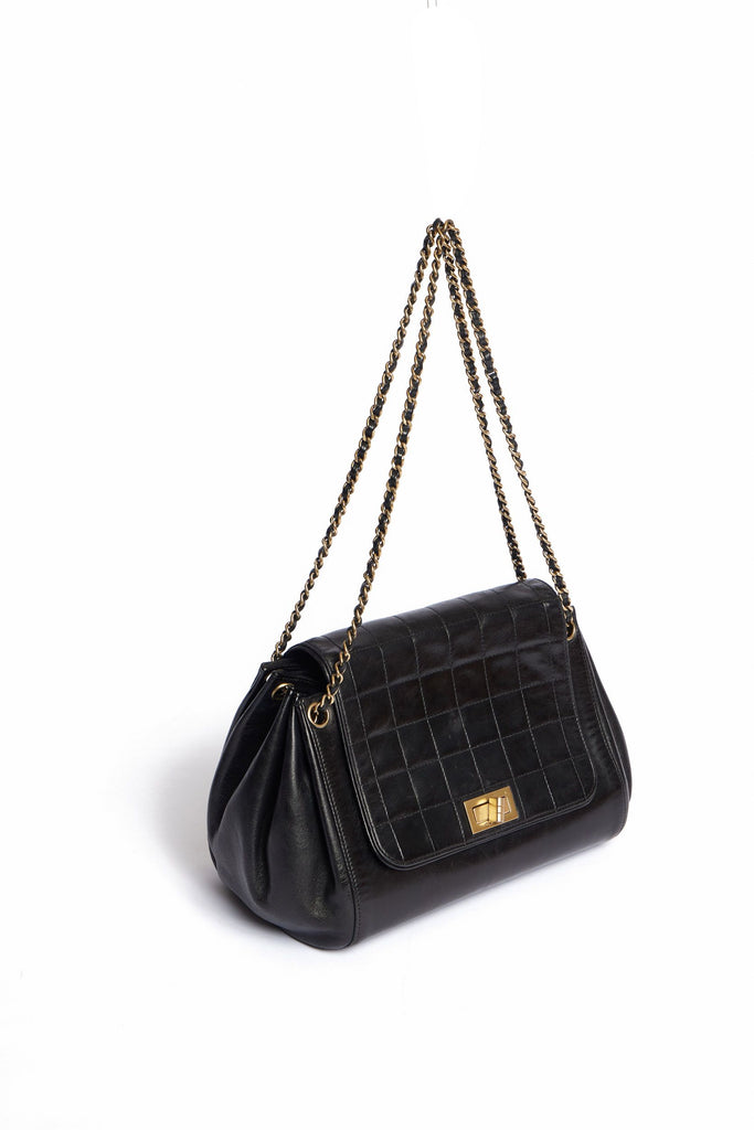 Chanel Black Accordion Bag
