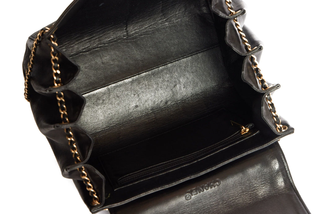 Chanel Black Accordion Bag
