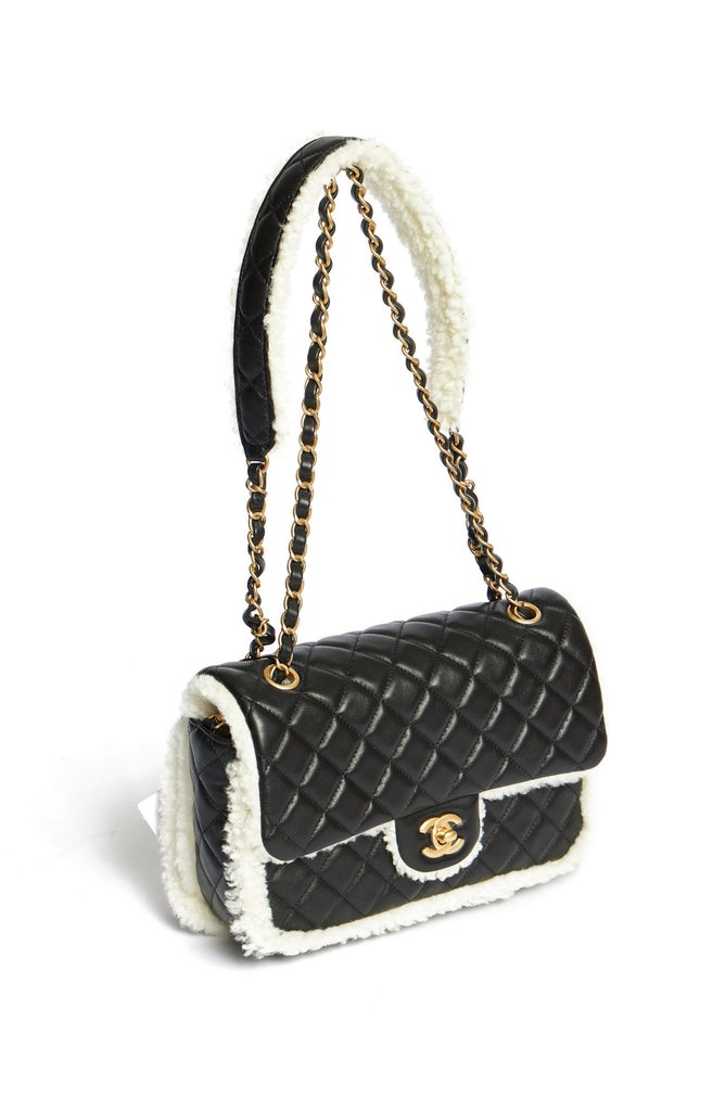 Chanel Large Fur Flap Bag