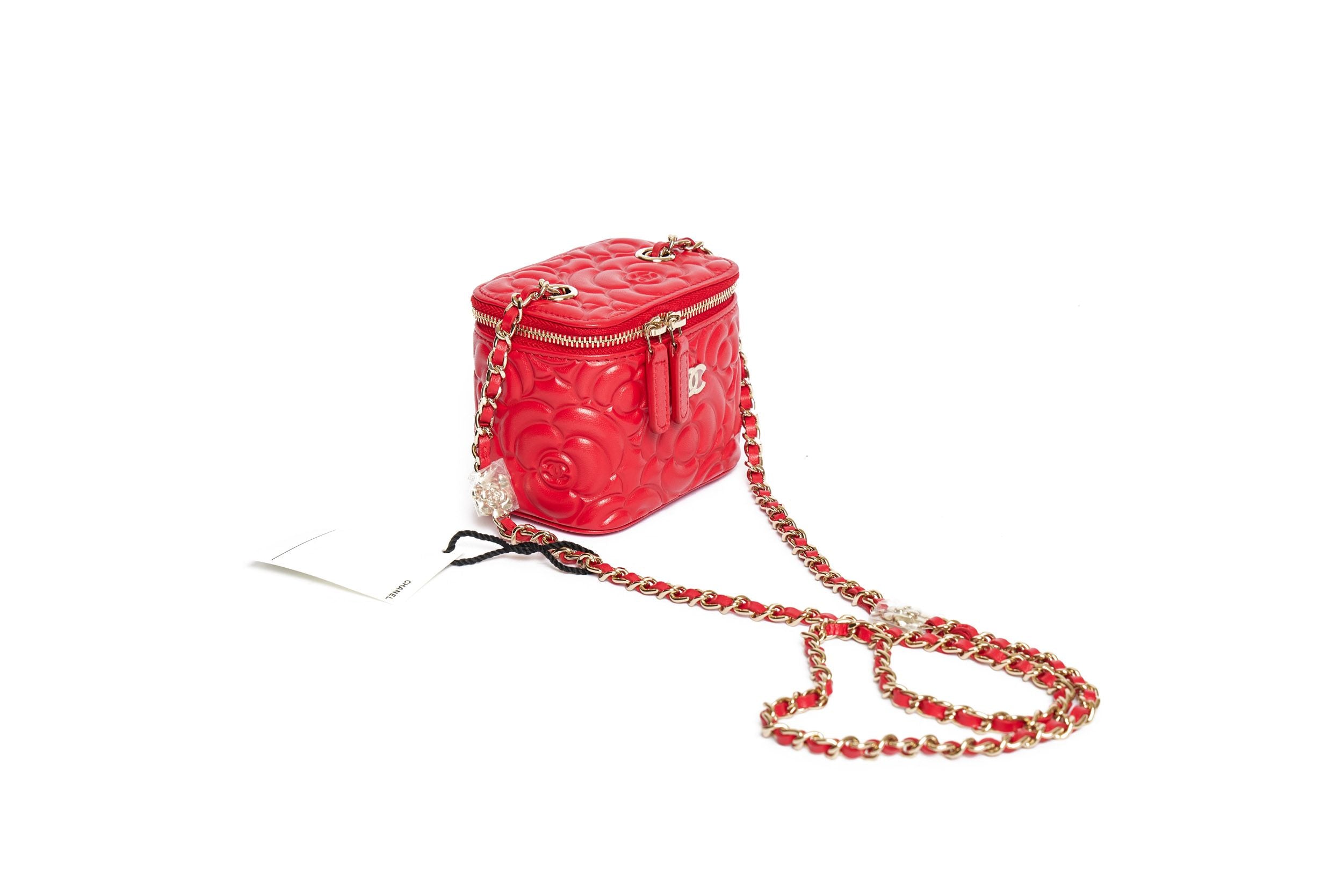 Brand New Authentic In Box Chanel Vanity Case Mini Chain Bag Black