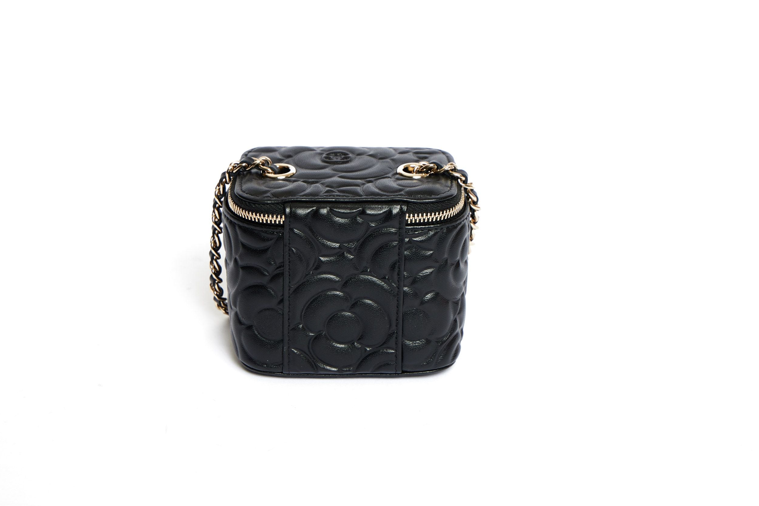 Chanel Cc Caviar Leather Vanity Bag