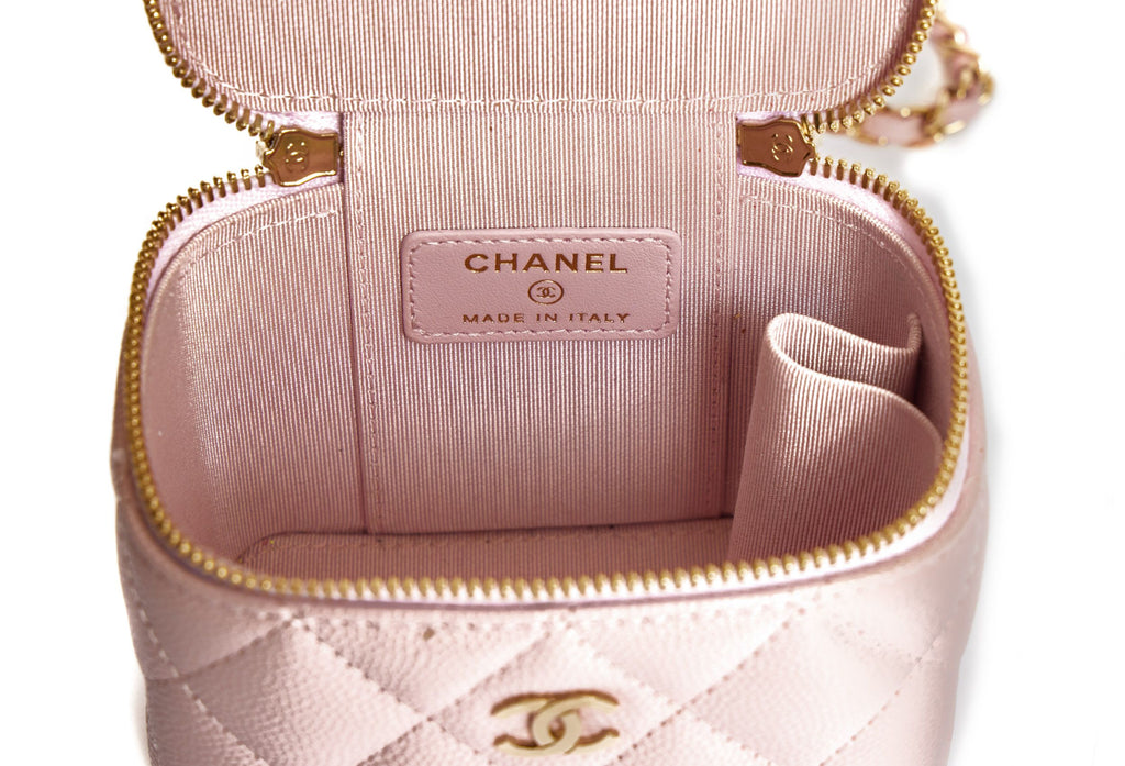 Chanel Vanity Case Caviar Blush Pink