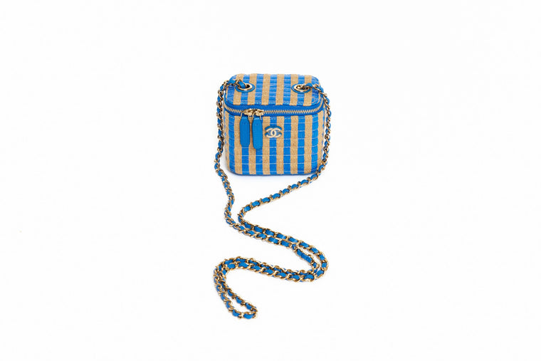 Chanel Mini Raffia Vanity Bag 2020