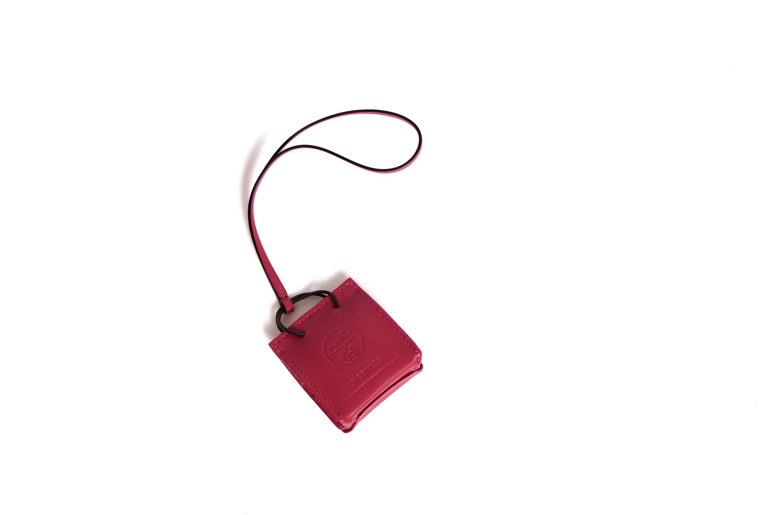 Hermes Rose Orange Bag Charm - Vintage Lux