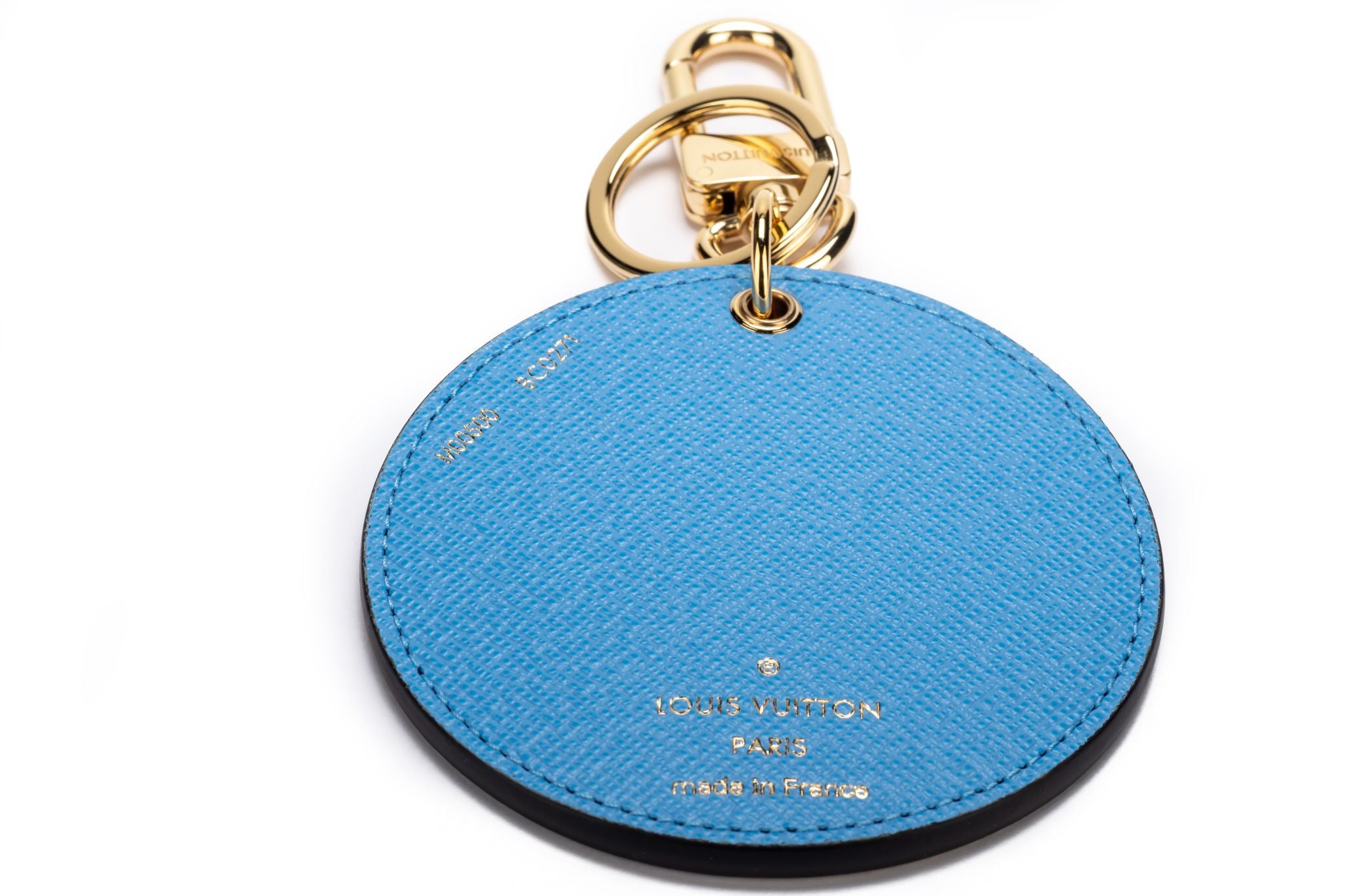 LOUIS VUITTON LV Circle Bag Charm Key Holder Gold