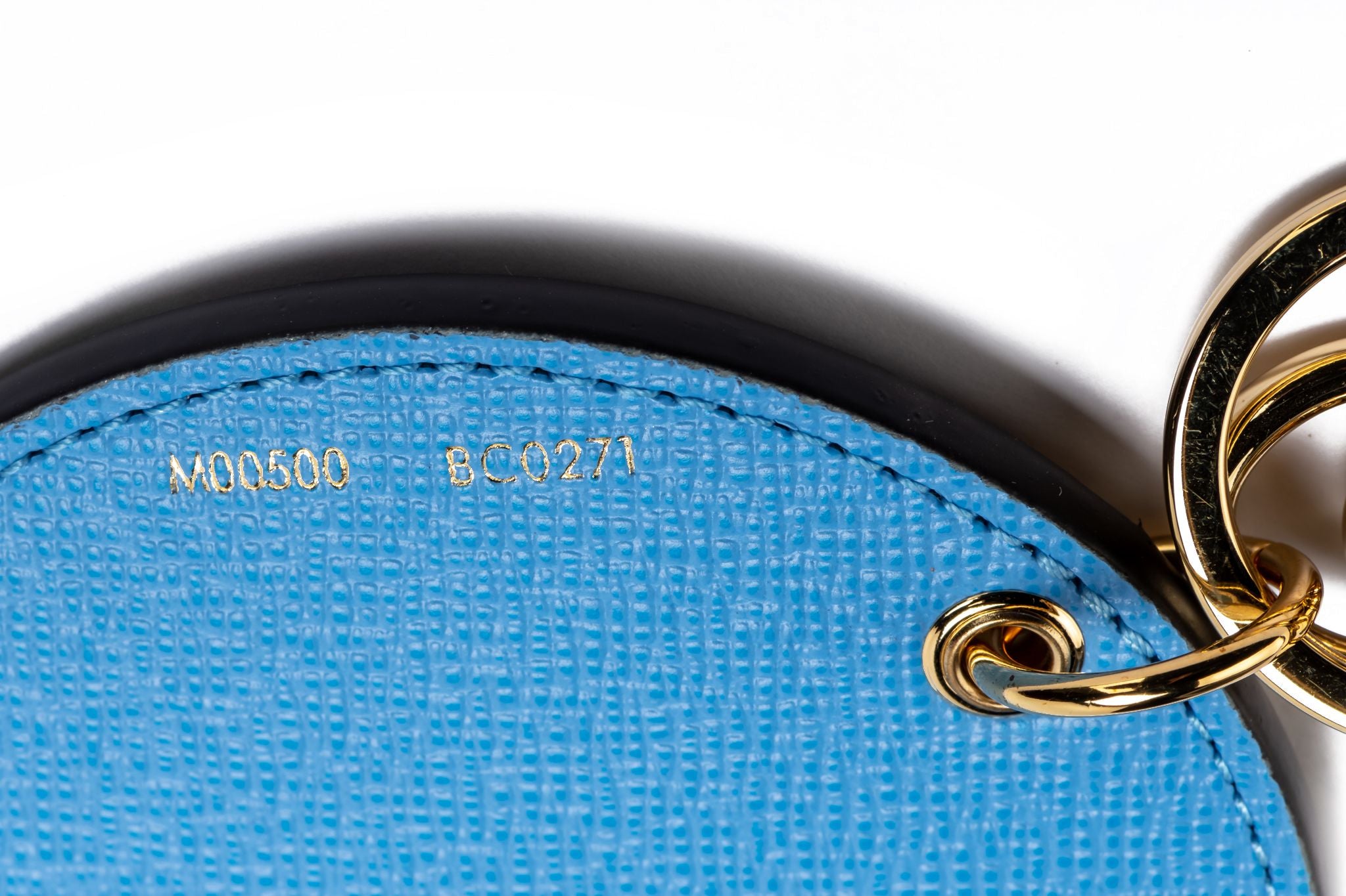 Louis Vuitton Round Illustre Bag Charm and Key Holder Metallic