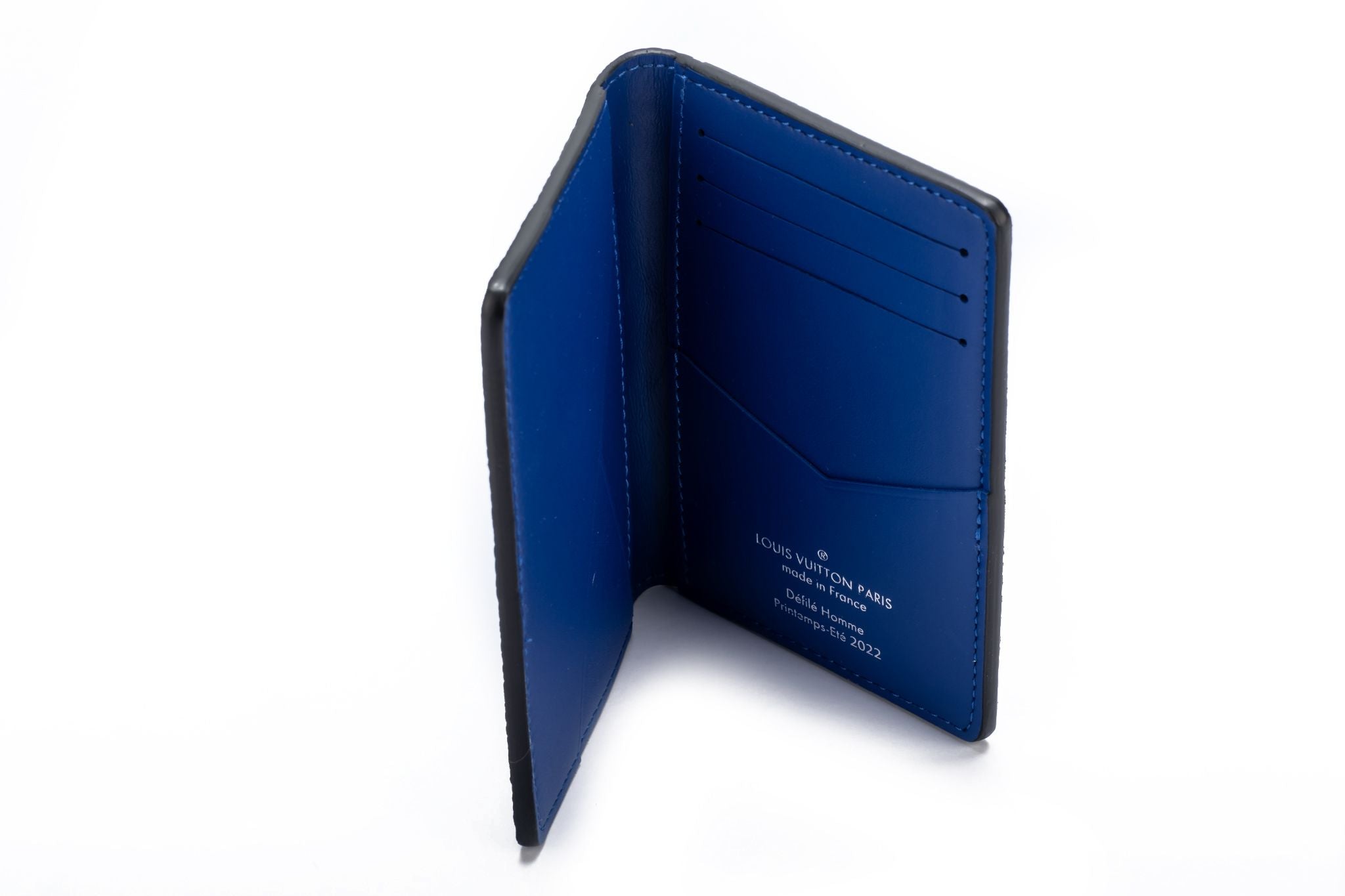 Louis Vuitton Pocket Organizer Blue Inside