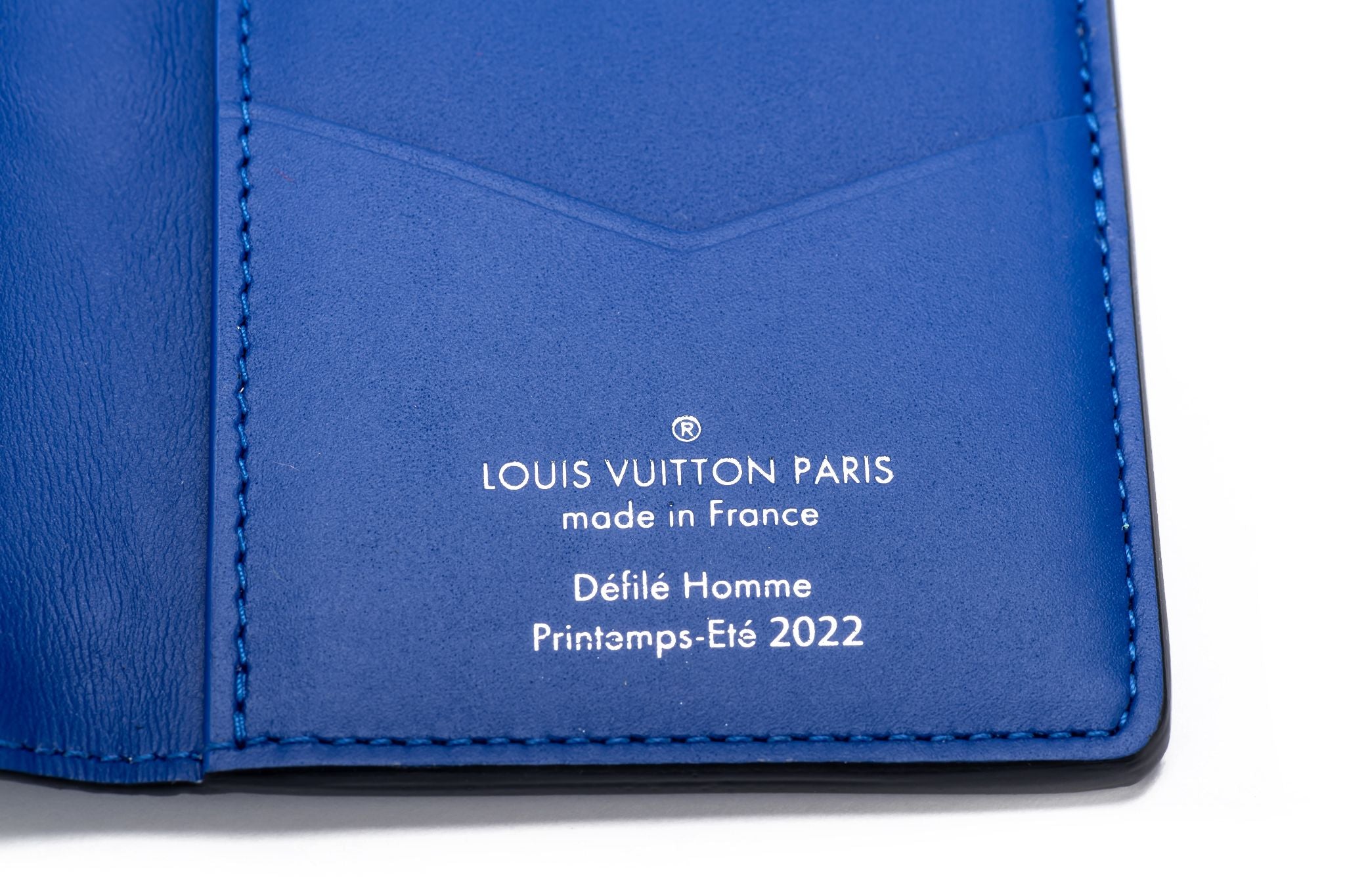 Louis Vuitton Pocket Organizer Taurillon Illusion Blue/Green for Men