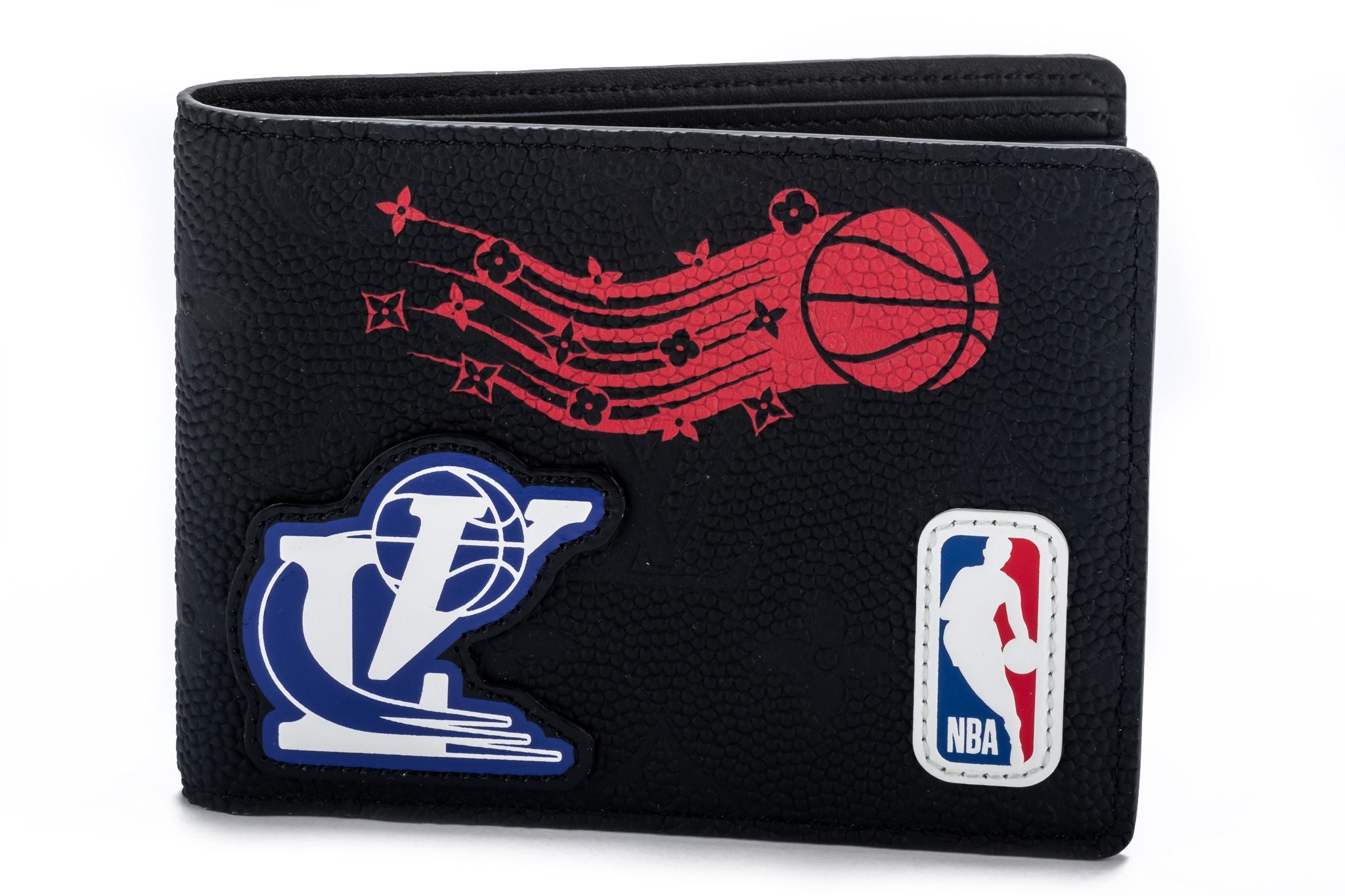 Louis Vuitton NBA Black Leather Monogram Patches Logo Pocket