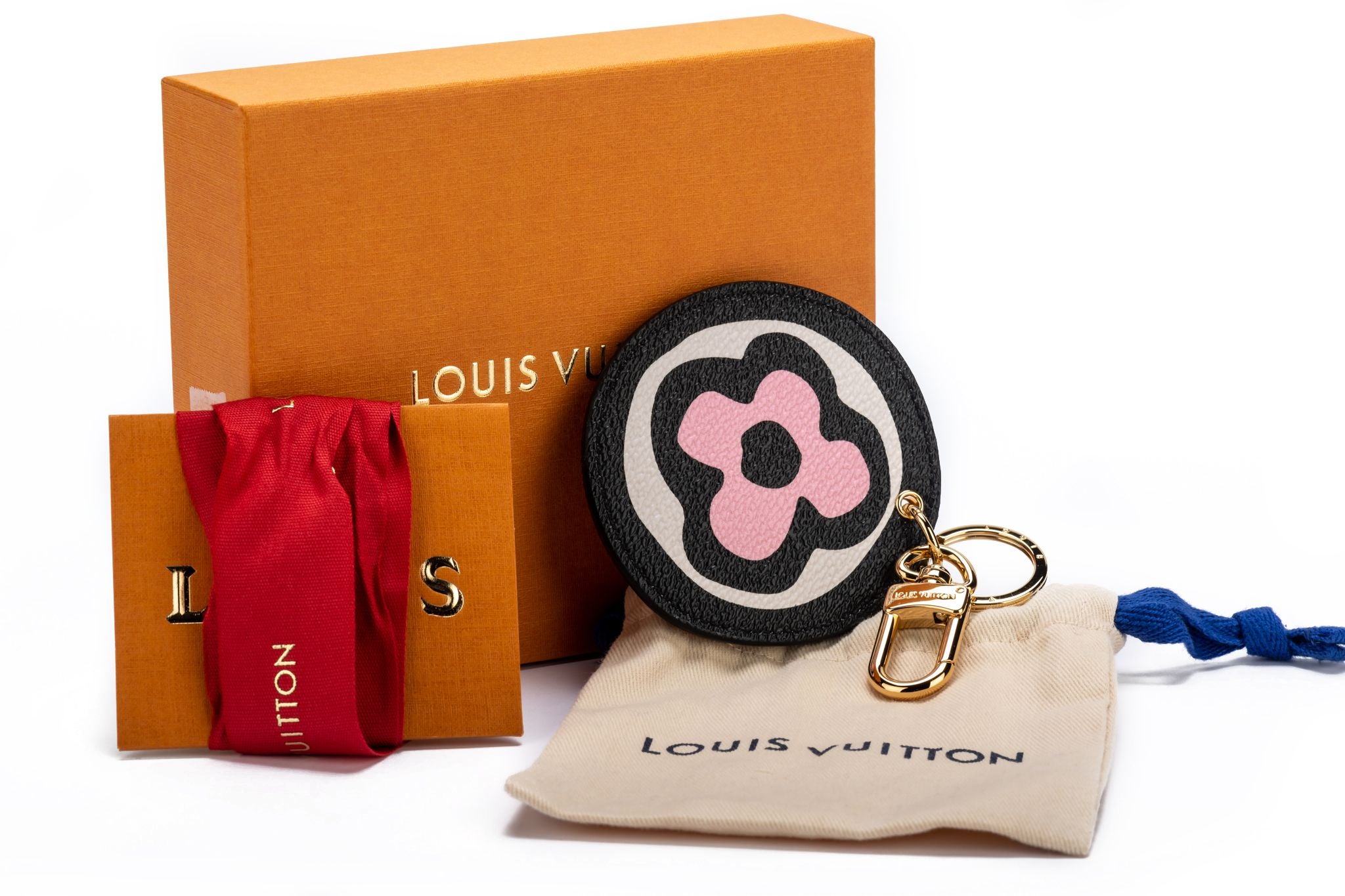 Louis Vuitton Heart Shaped Charm Coin Purse Small Bag Charm Key